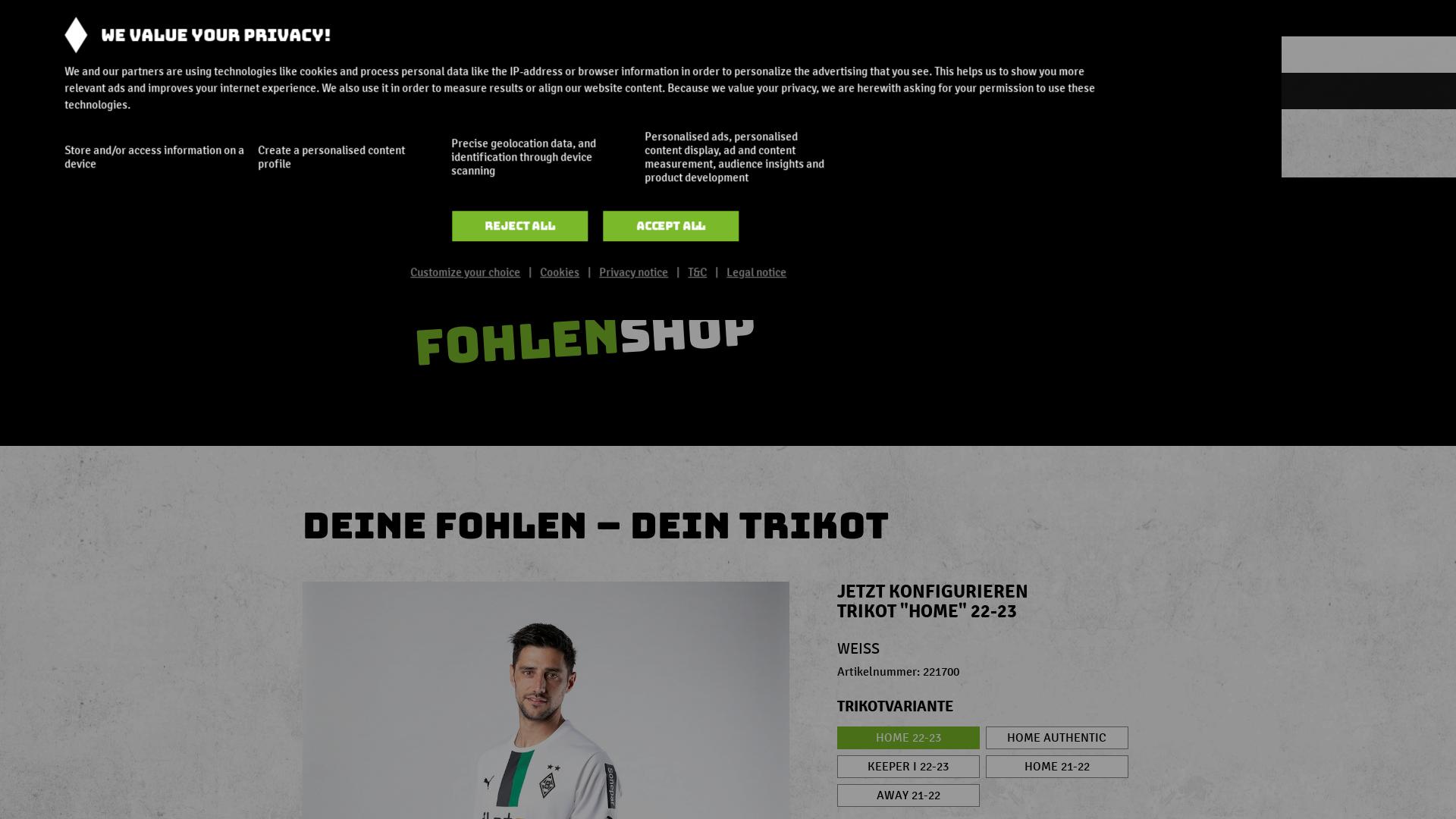 Website User Bewertung zu shop.borussia.de