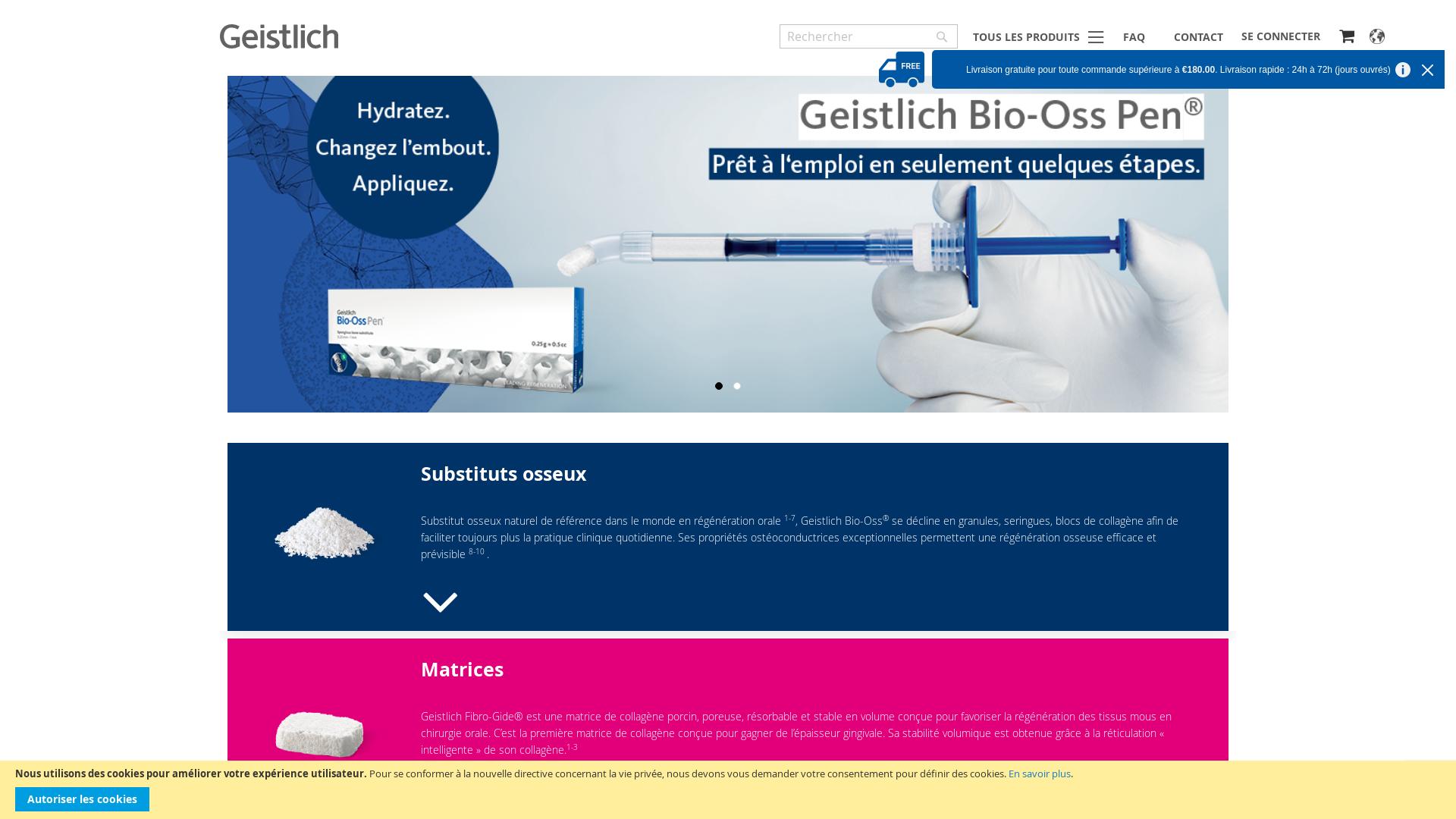 Website User Bewertung zu shop.geistlich.fr