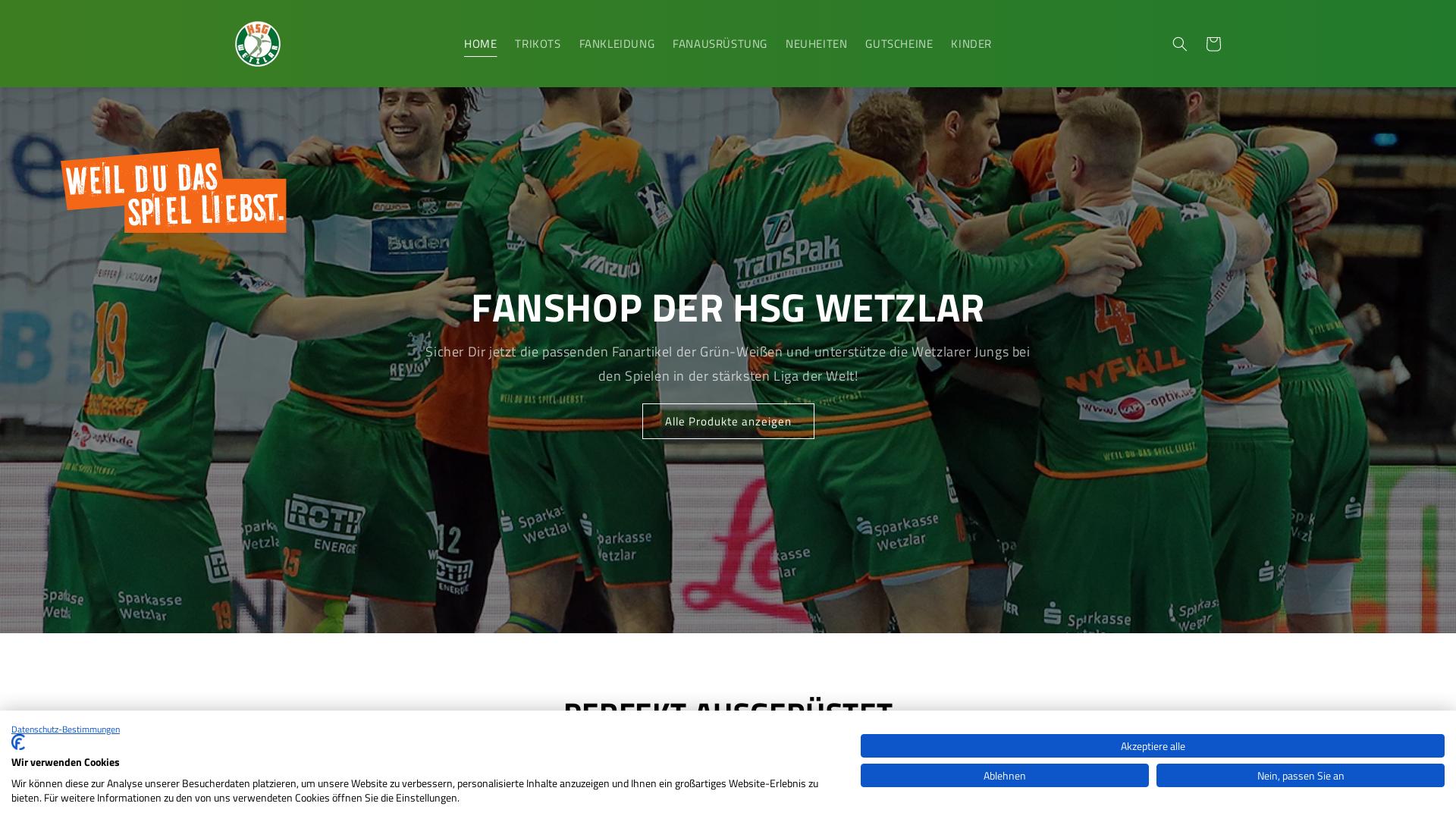 Website User Bewertung zu shop.hsg-wetzlar.de