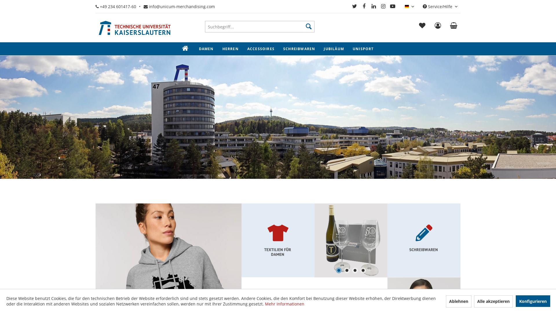 Website User Bewertung zu shop.uni-kl.de