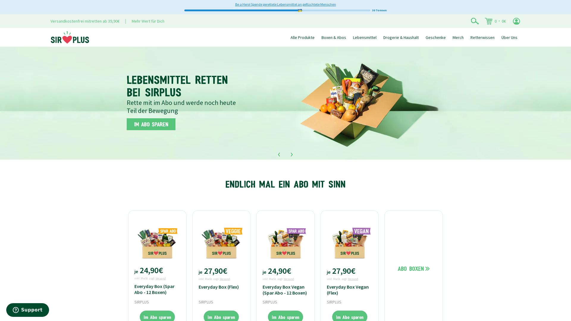 Website User Bewertung zu sirplus.de