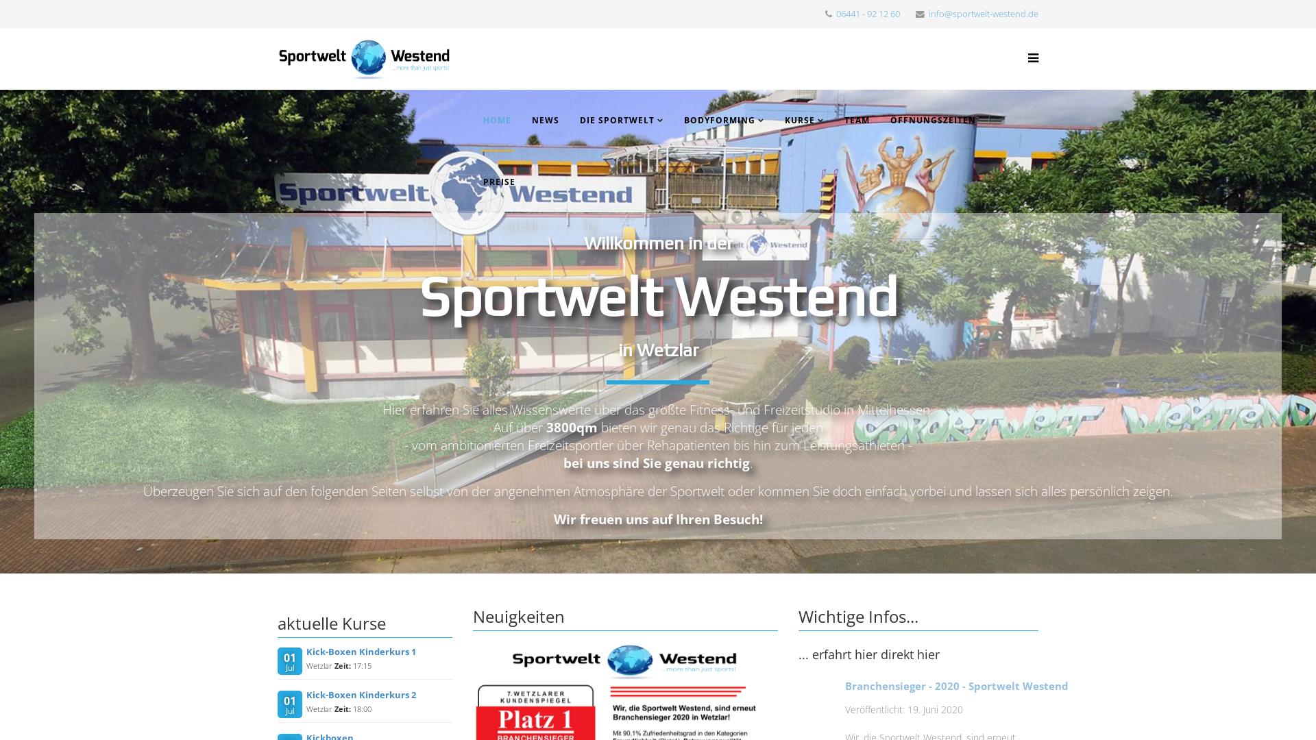 Website User Bewertung zu sportwelt-westend.de
