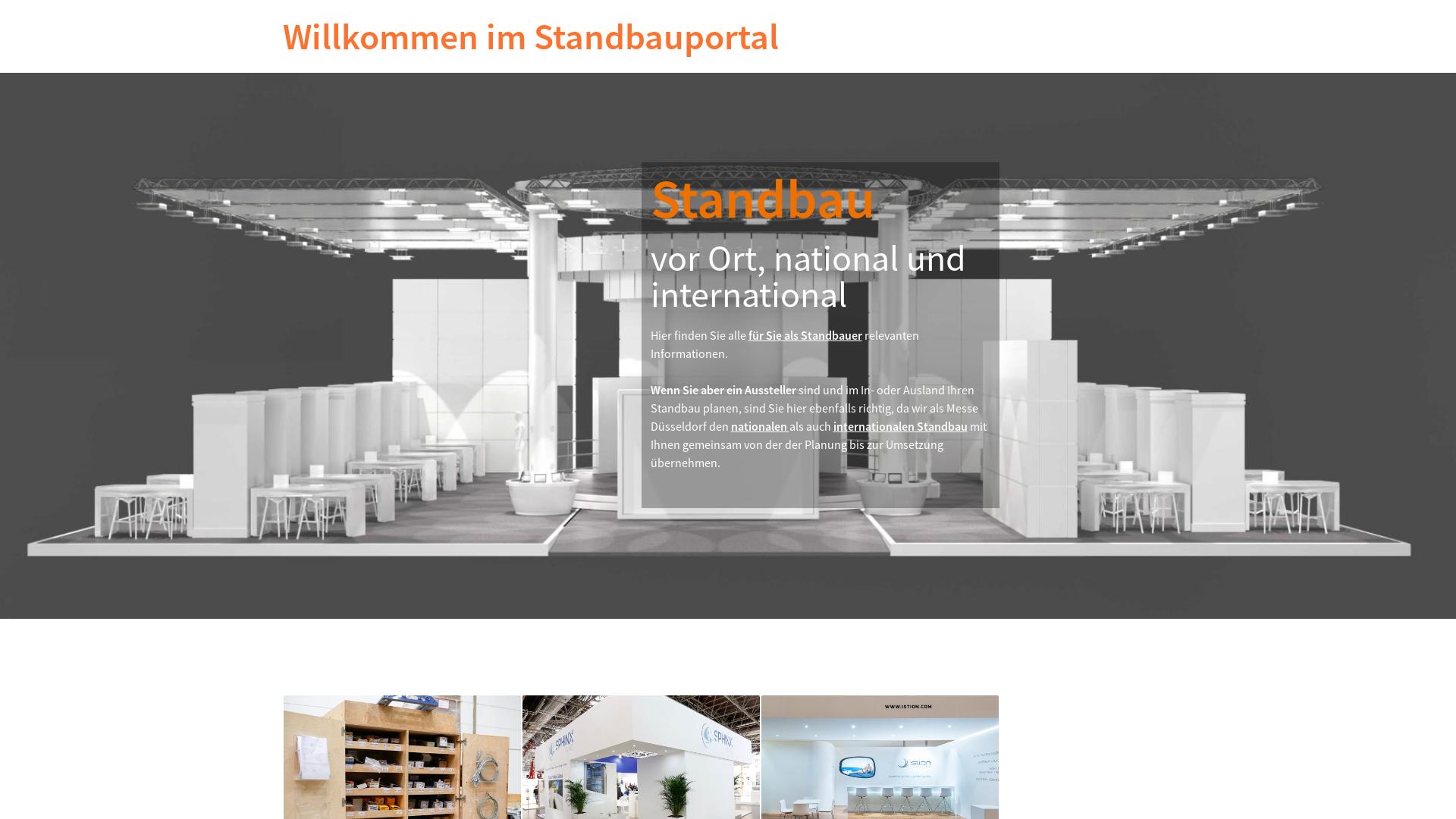 Website User Bewertung zu standbau.messe-duesseldorf.de