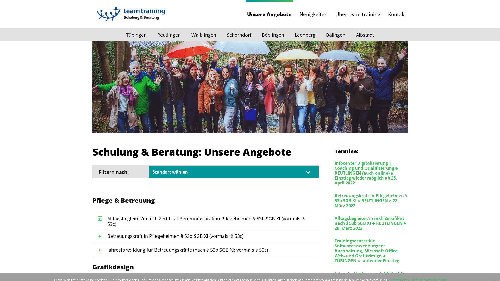 Website User Bewertung zu team-training.de