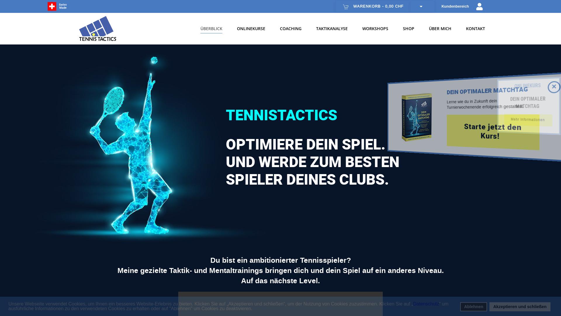 Website User Bewertung zu tennistactics.ch