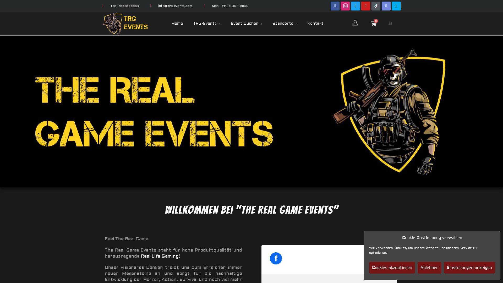 Website User Bewertung zu the-real-game-events.com