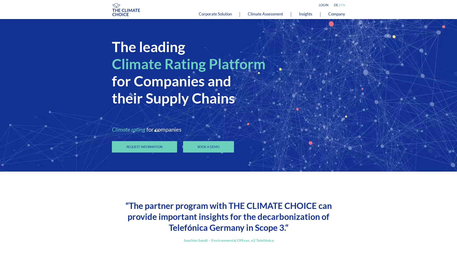 Website User Bewertung zu theclimatechoice.com