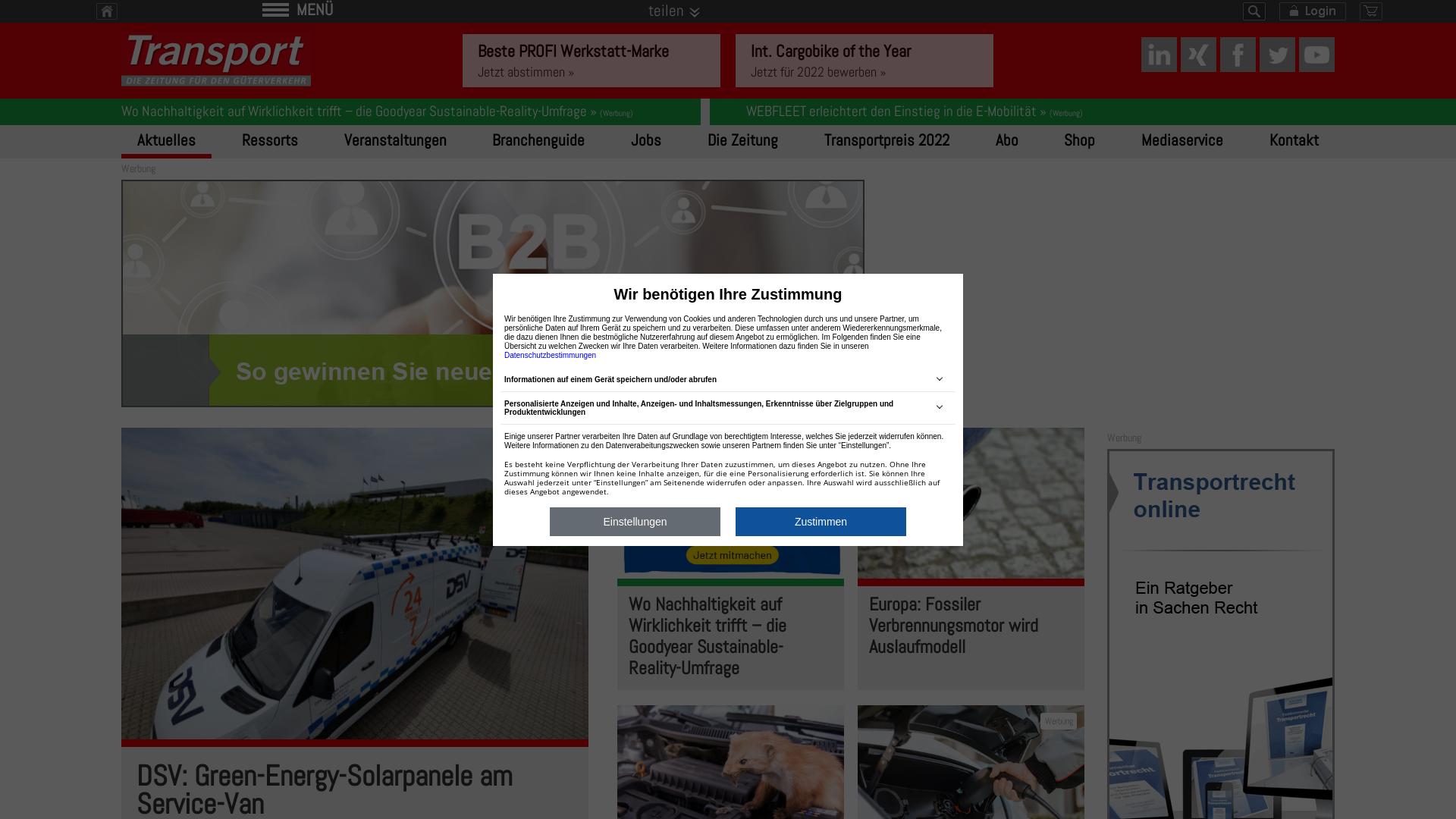 Website User Bewertung zu transport-online.de