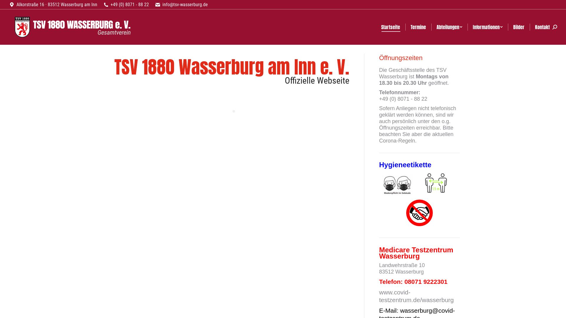Website User Bewertung zu tsv-wasserburg.de
