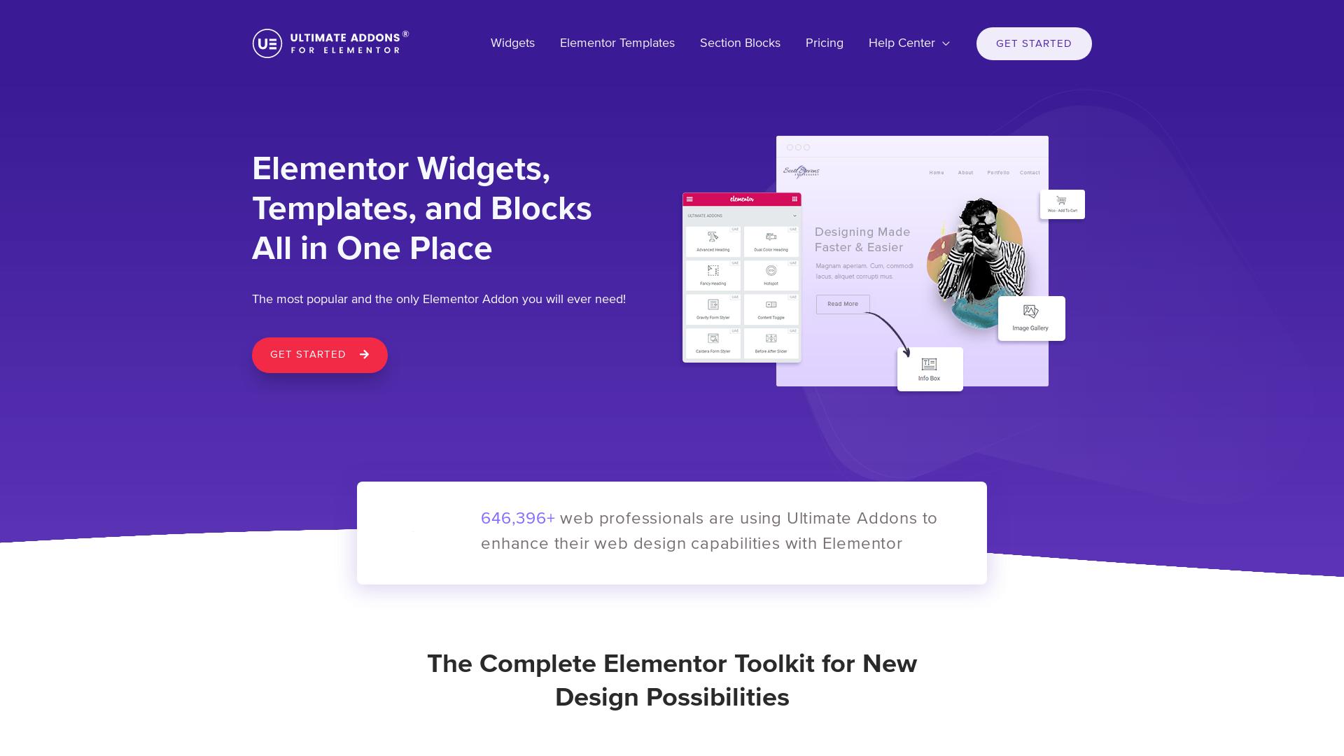 Website User Bewertung zu ultimateelementor.com
