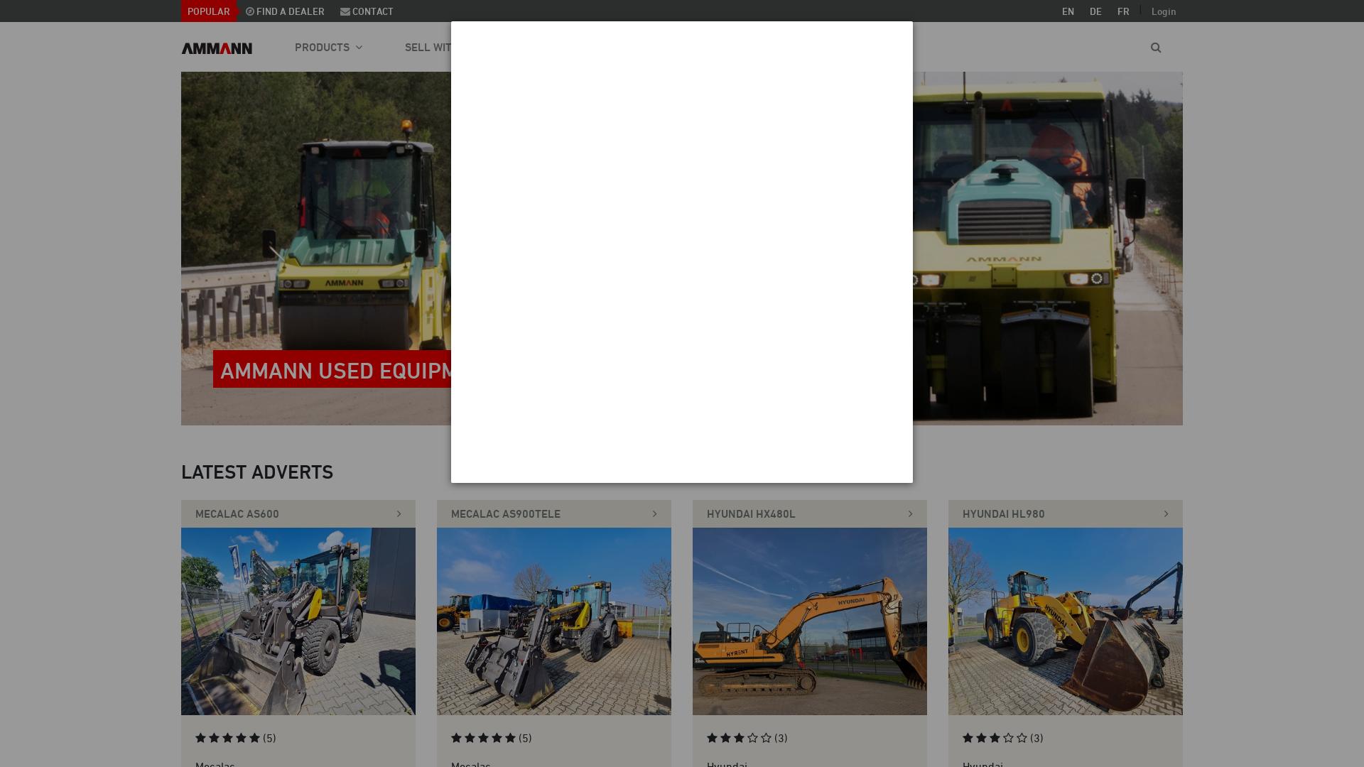Website User Bewertung zu used.ammann.com