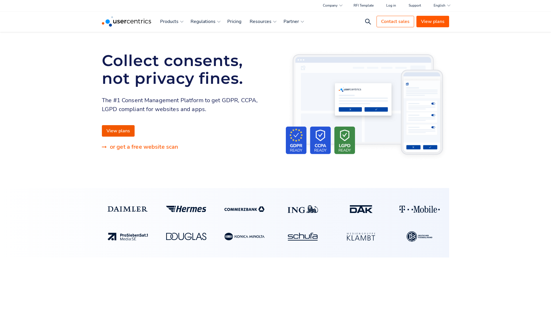 Website User Bewertung zu usercentrics.com
