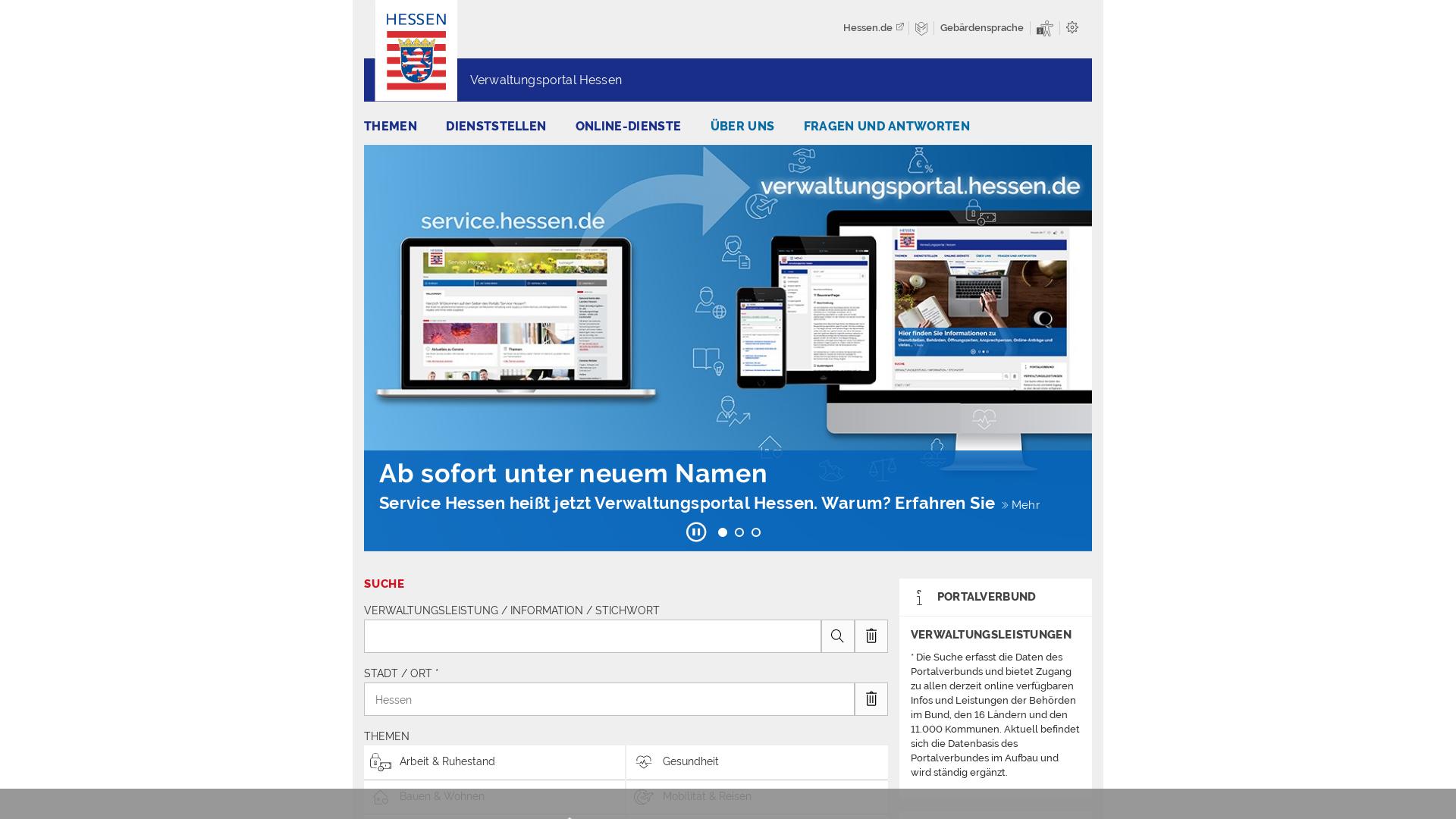 Website User Bewertung zu verwaltungsportal.hessen.de