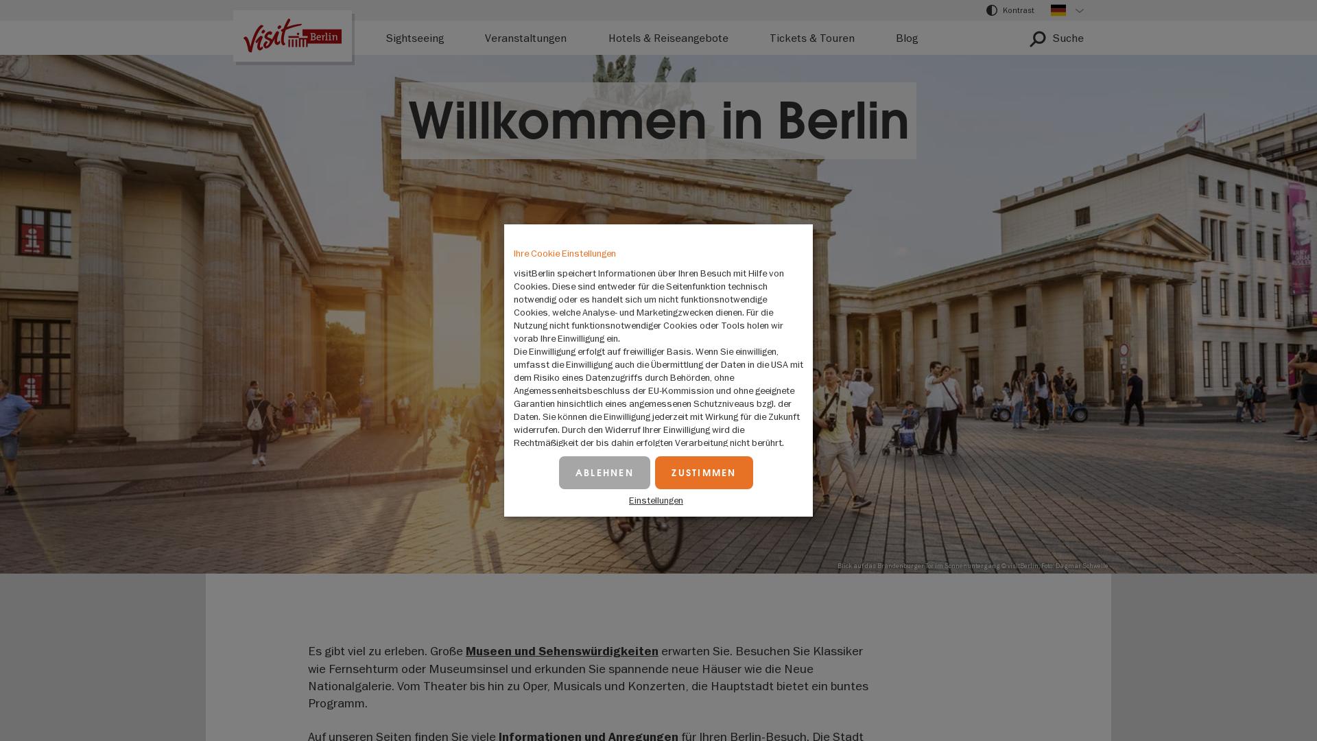 Website User Bewertung zu visitberlin.de