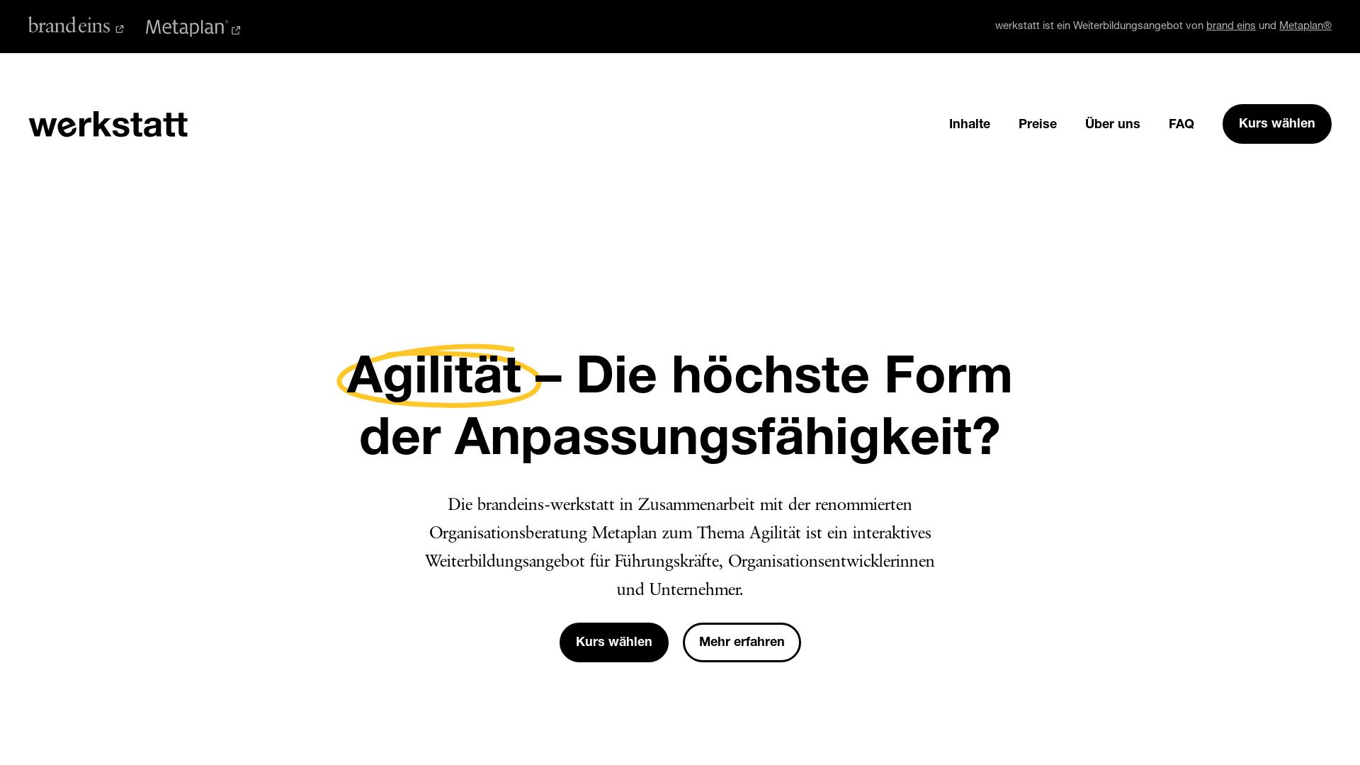 Website User Bewertung zu werkstatt.brandeins.de