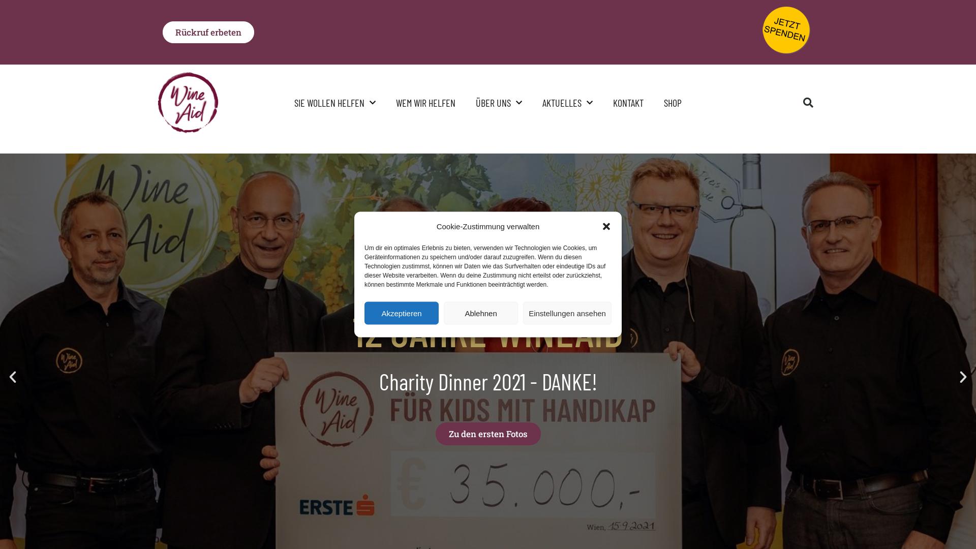 Website User Bewertung zu wineaid.at