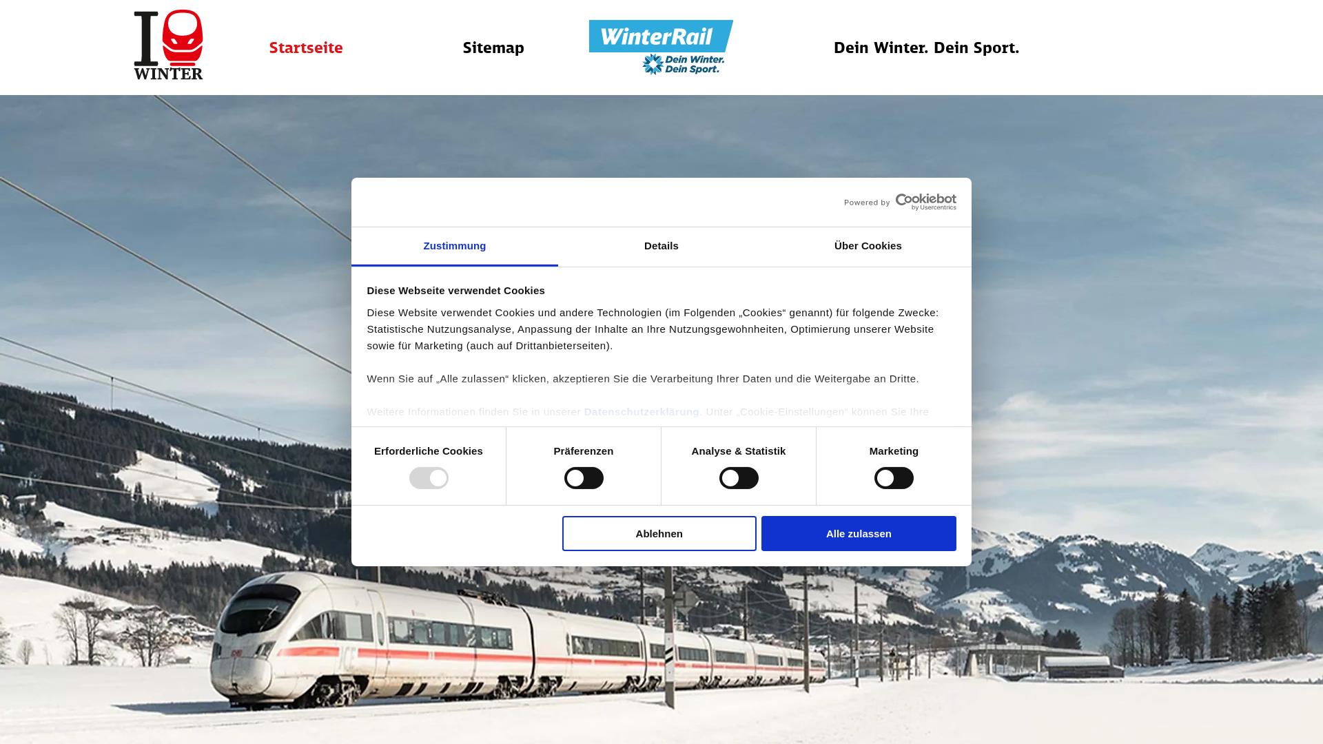 Website User Bewertung zu winterrail.eu