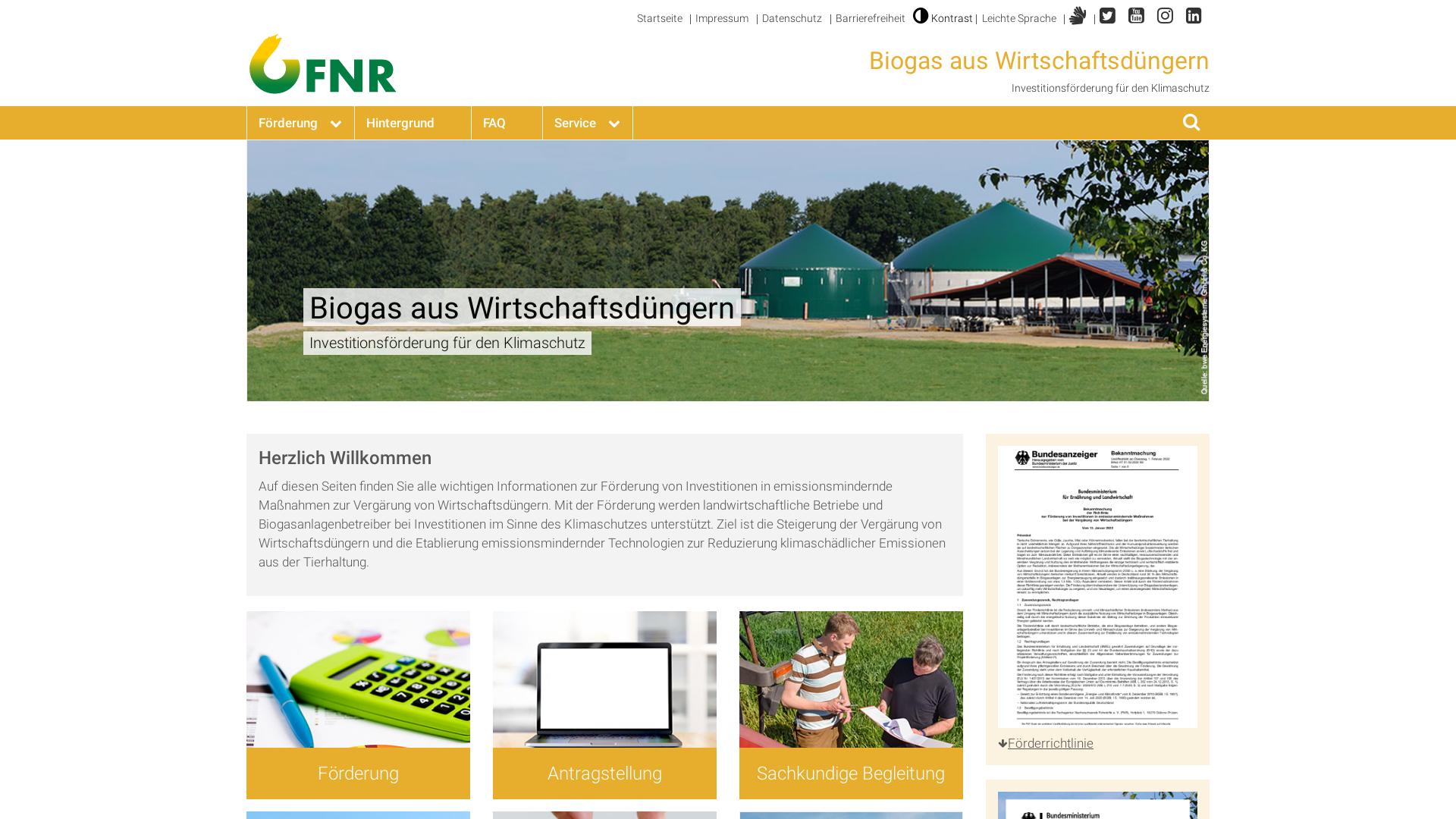 Website User Bewertung zu wirtschaftsduenger.fnr.de