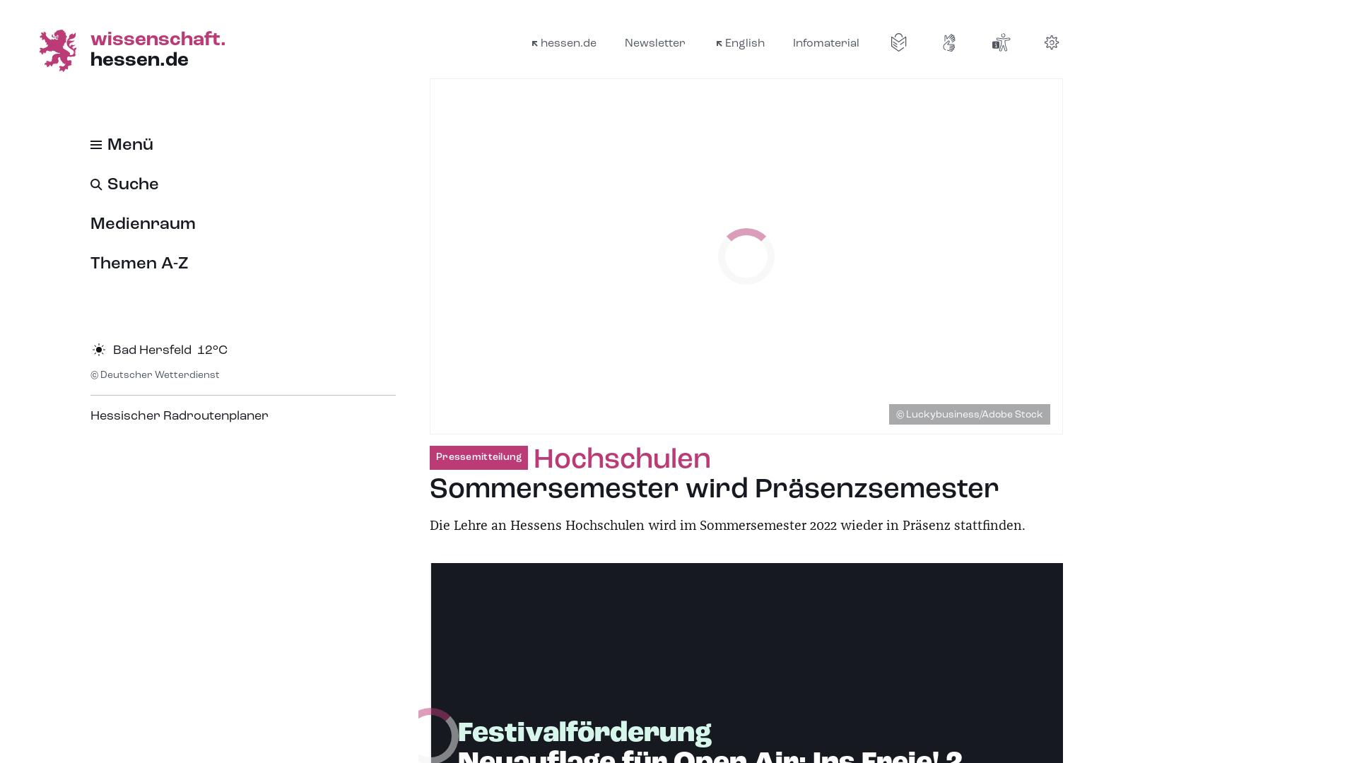 Website User Bewertung zu wissenschaft.hessen.de
