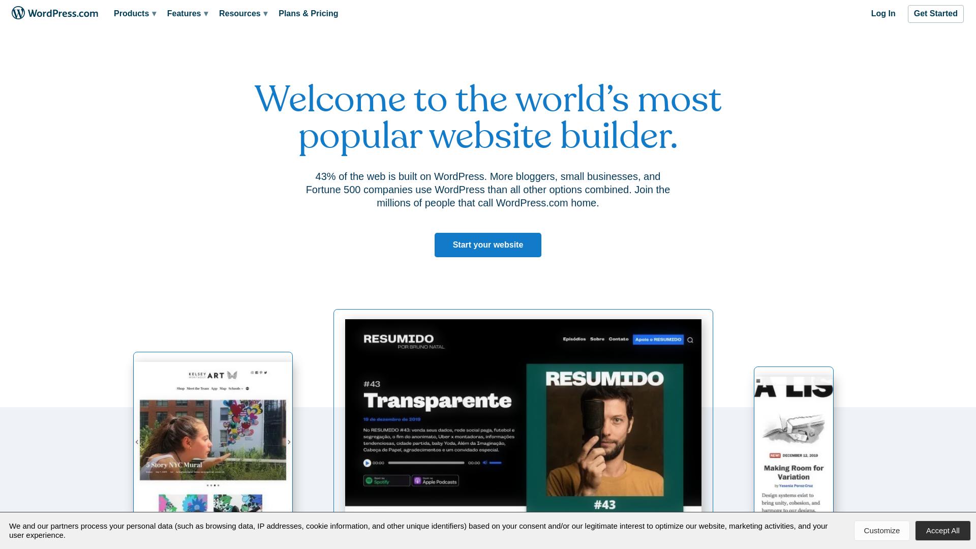 Website User Bewertung zu wordpress.com