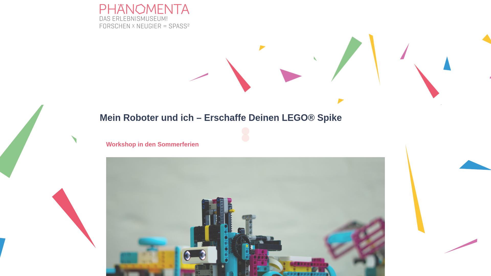 Website User Bewertung zu workshops.phaenomenta-luedenscheid.de