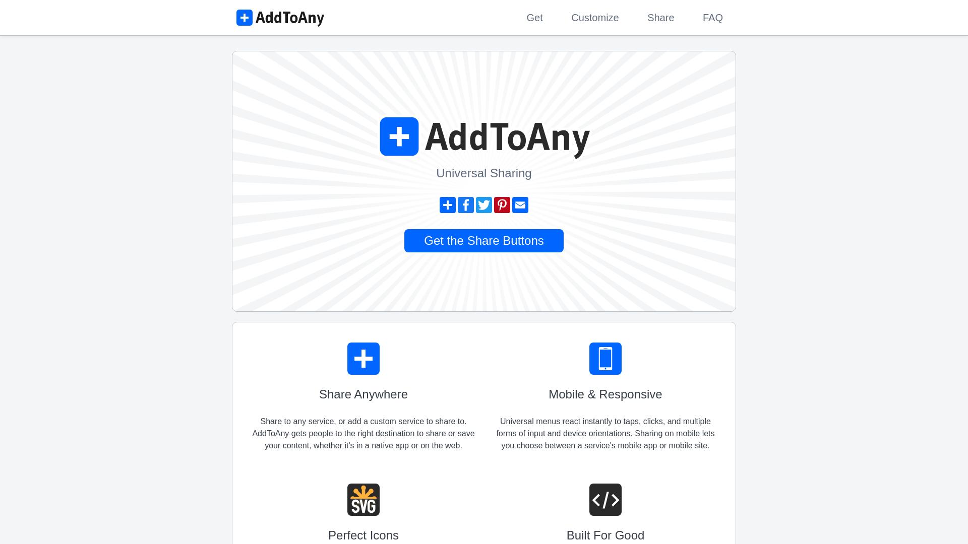 Website User Bewertung zu www.addtoany.com