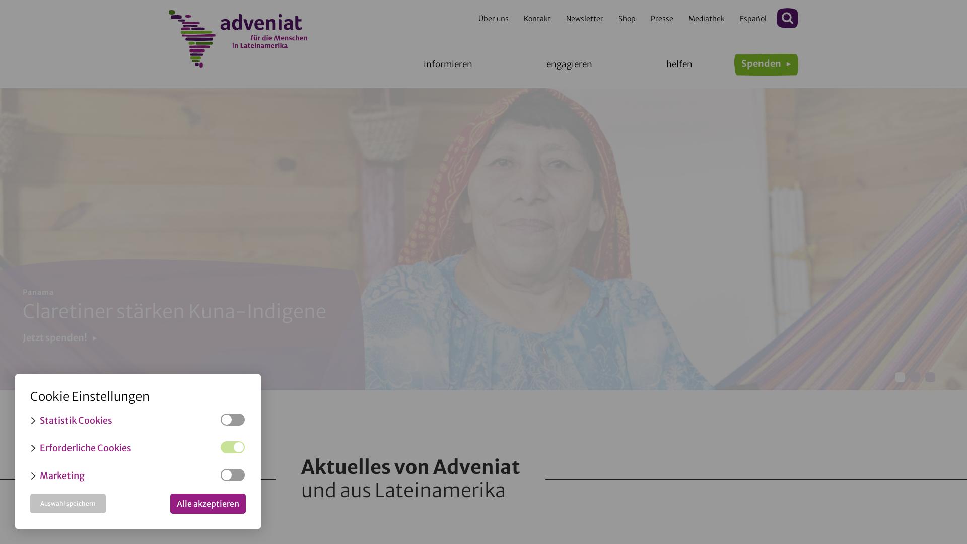 Website User Bewertung zu www.adveniat.de