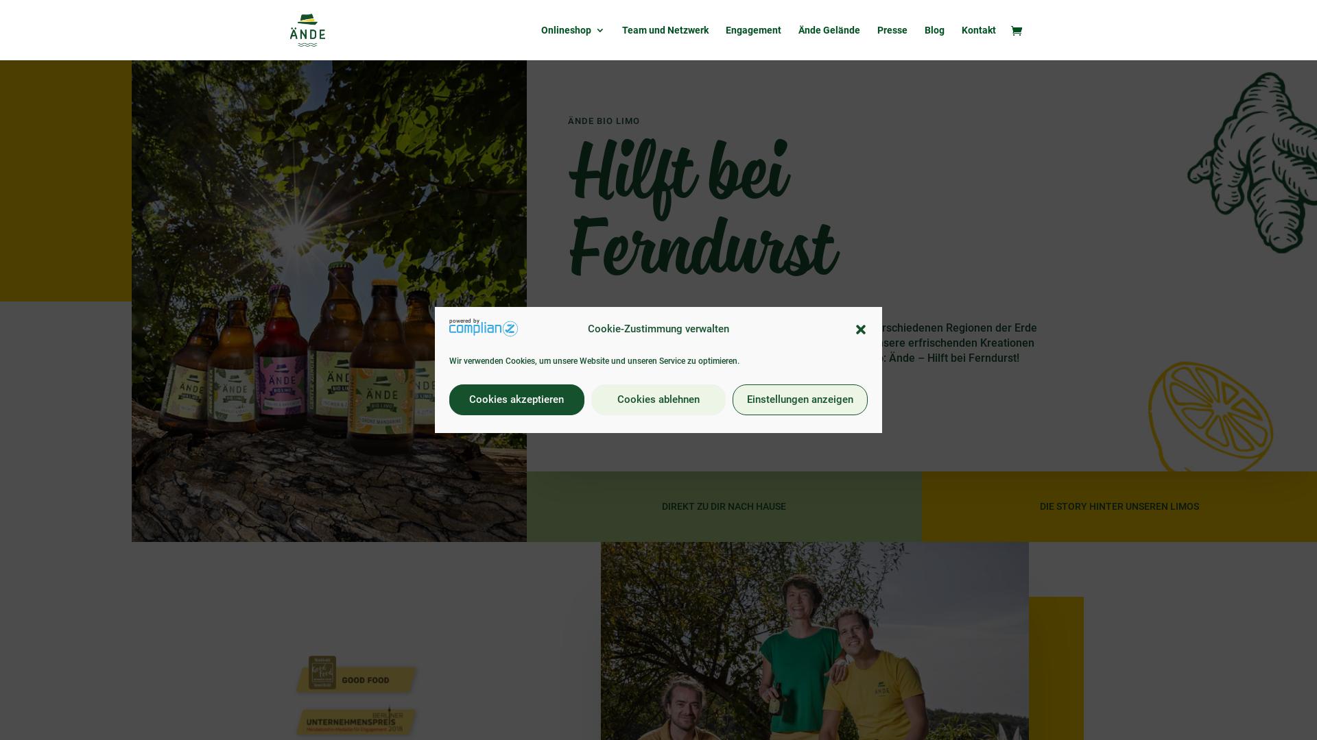 Website User Bewertung zu www.aende.eu