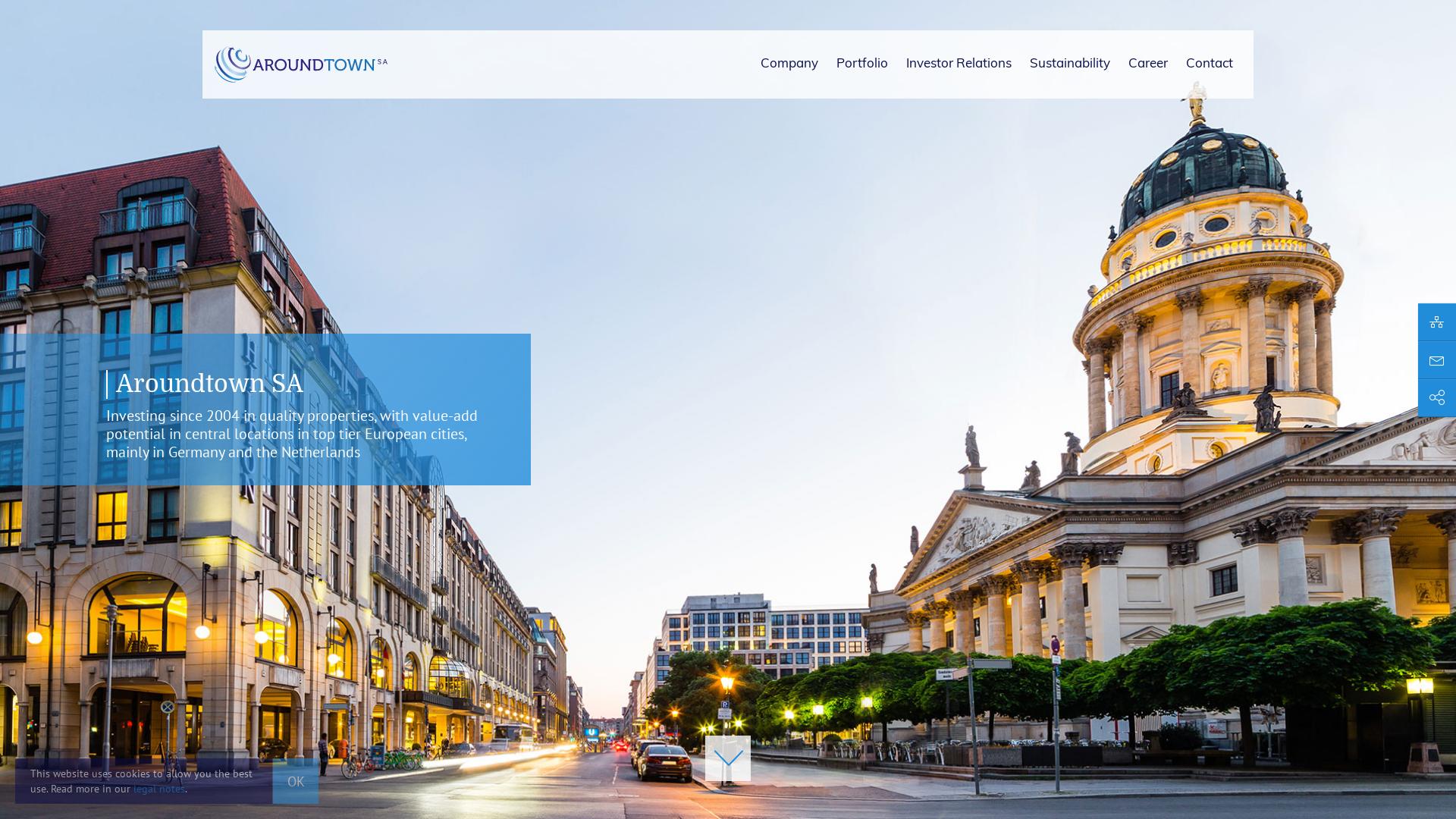 Website User Bewertung zu www.aroundtown.de