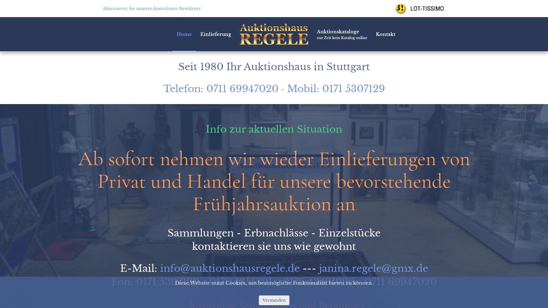 Website User Bewertung zu www.auktionshausregele.de