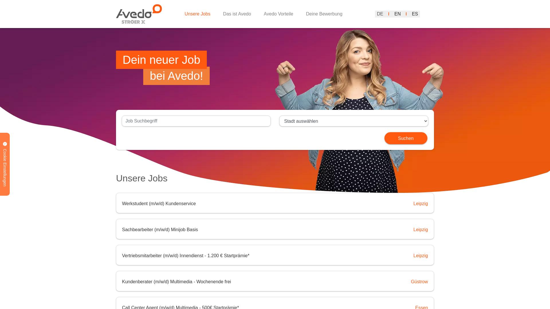 Website User Bewertung zu www.avedo.de
