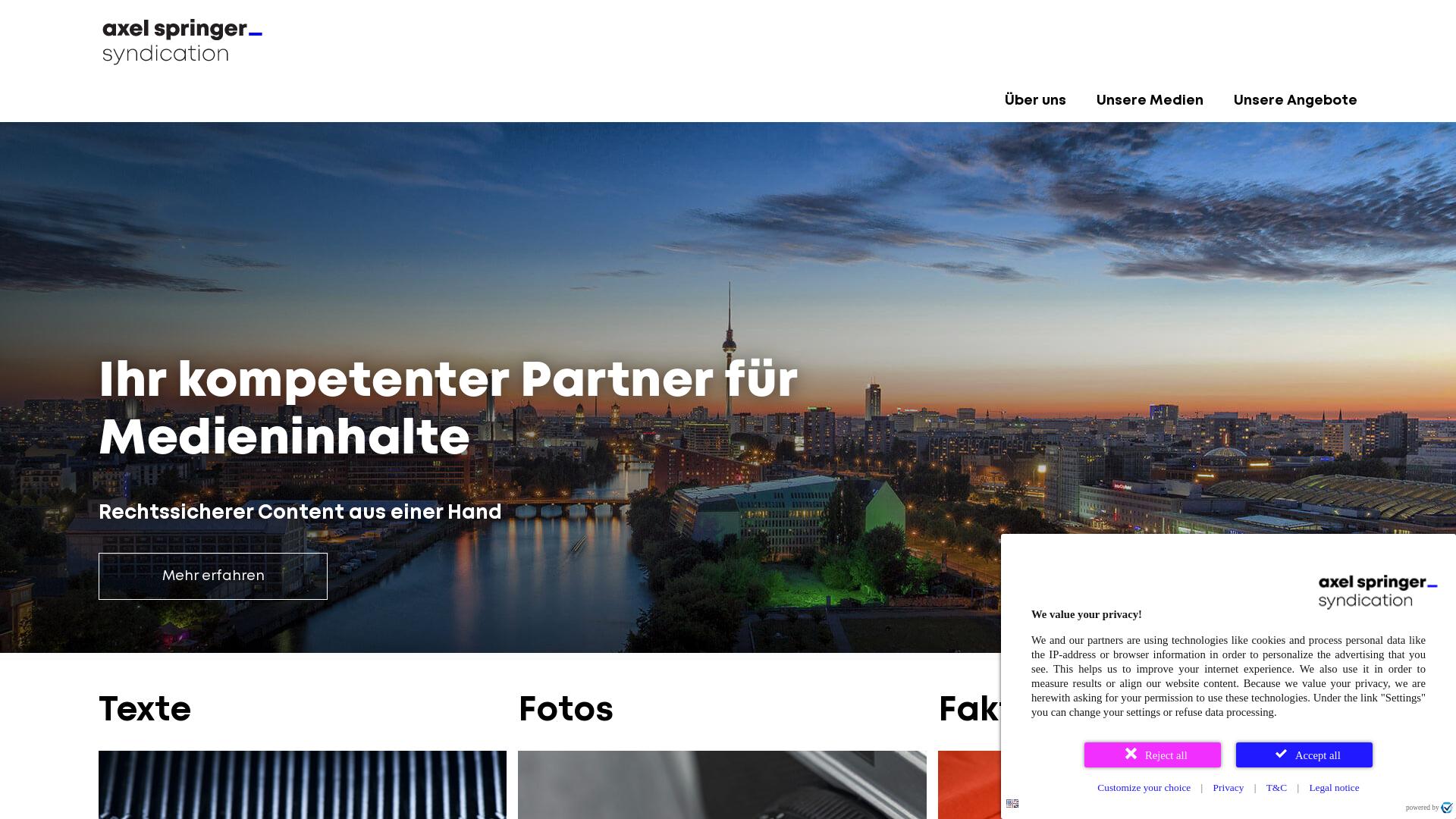 Website User Bewertung zu www.axelspringer-syndication.de
