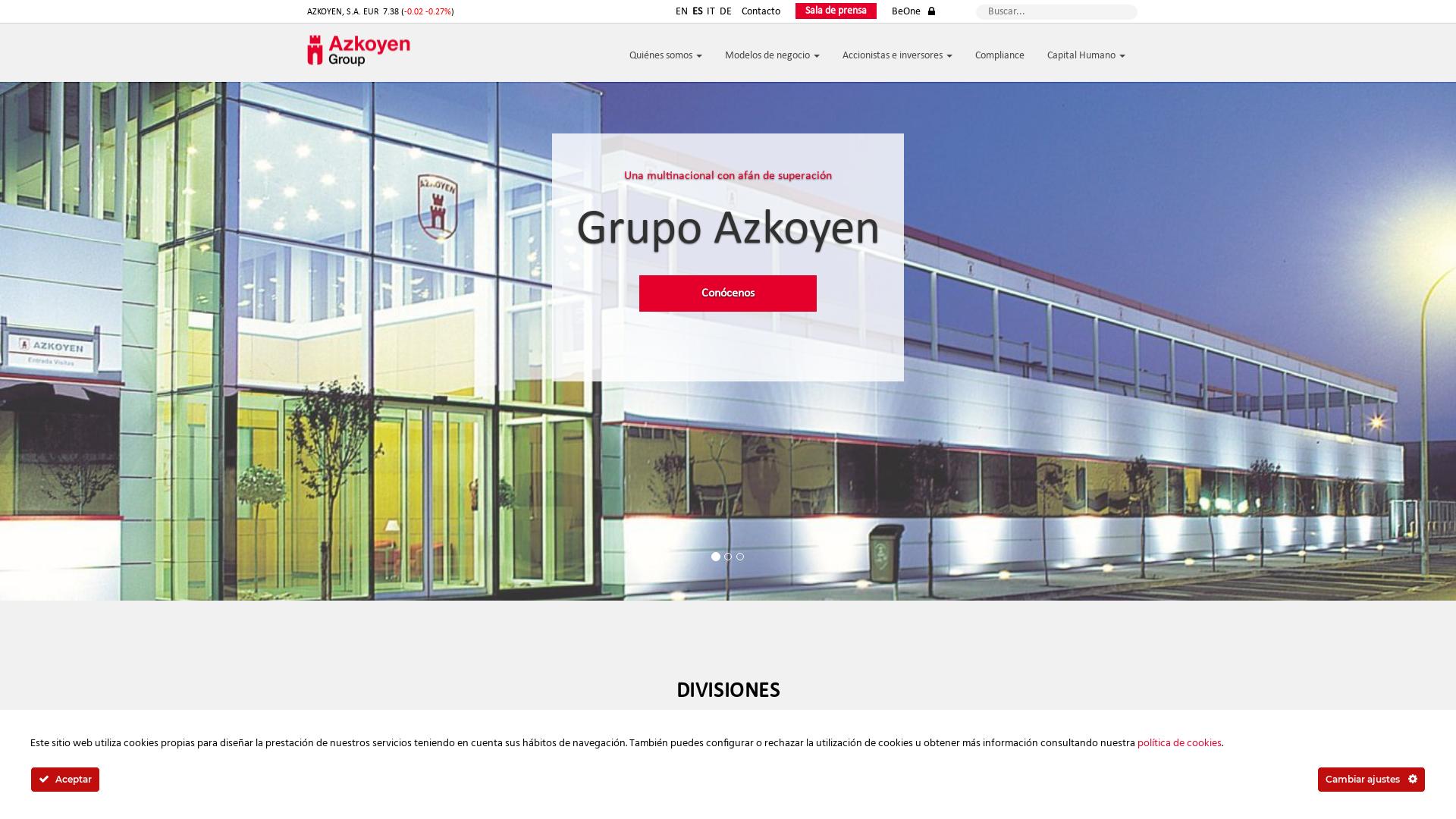 Website User Bewertung zu www.azkoyen.com
