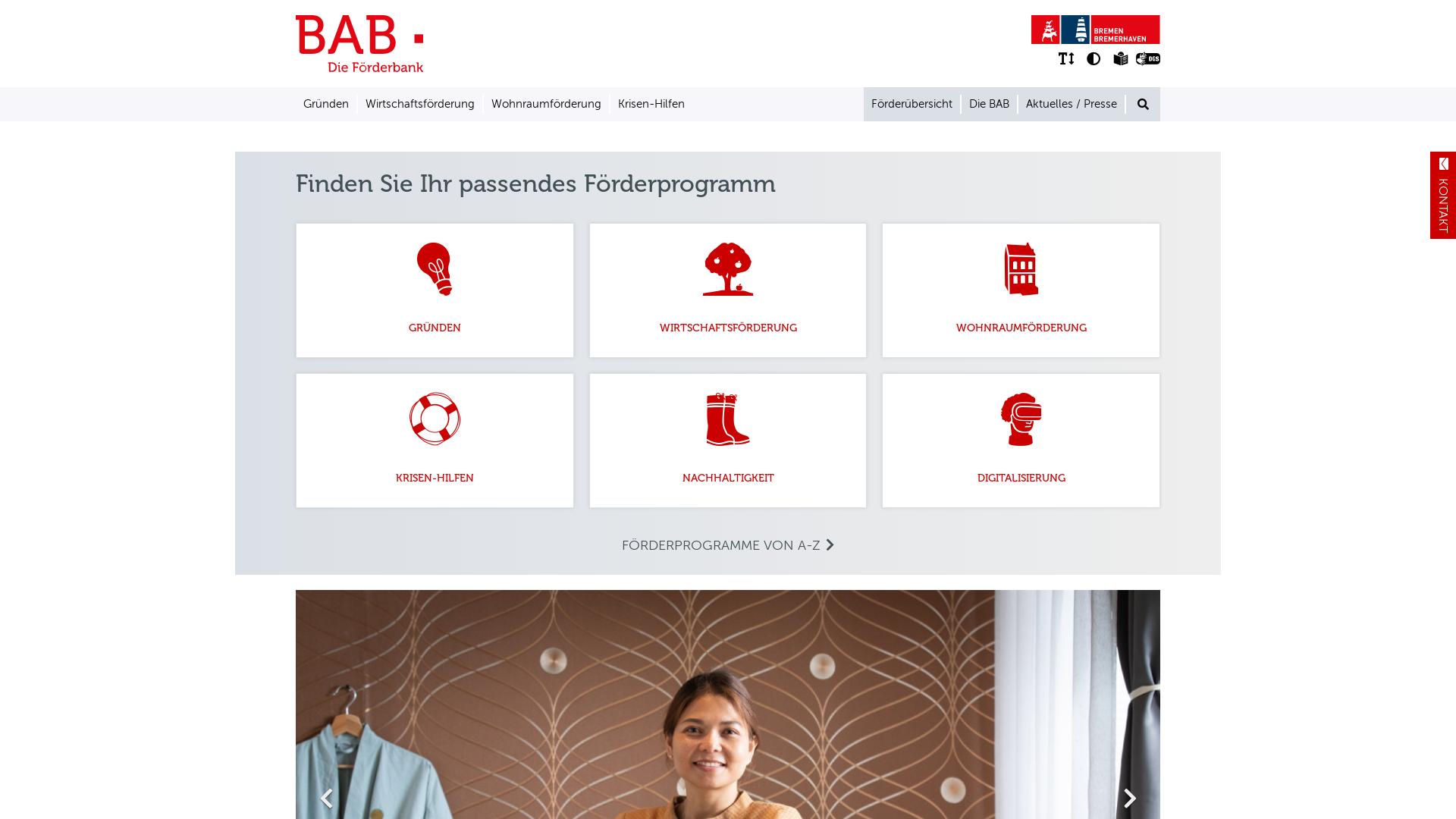 Website User Bewertung zu www.bab-bremen.de