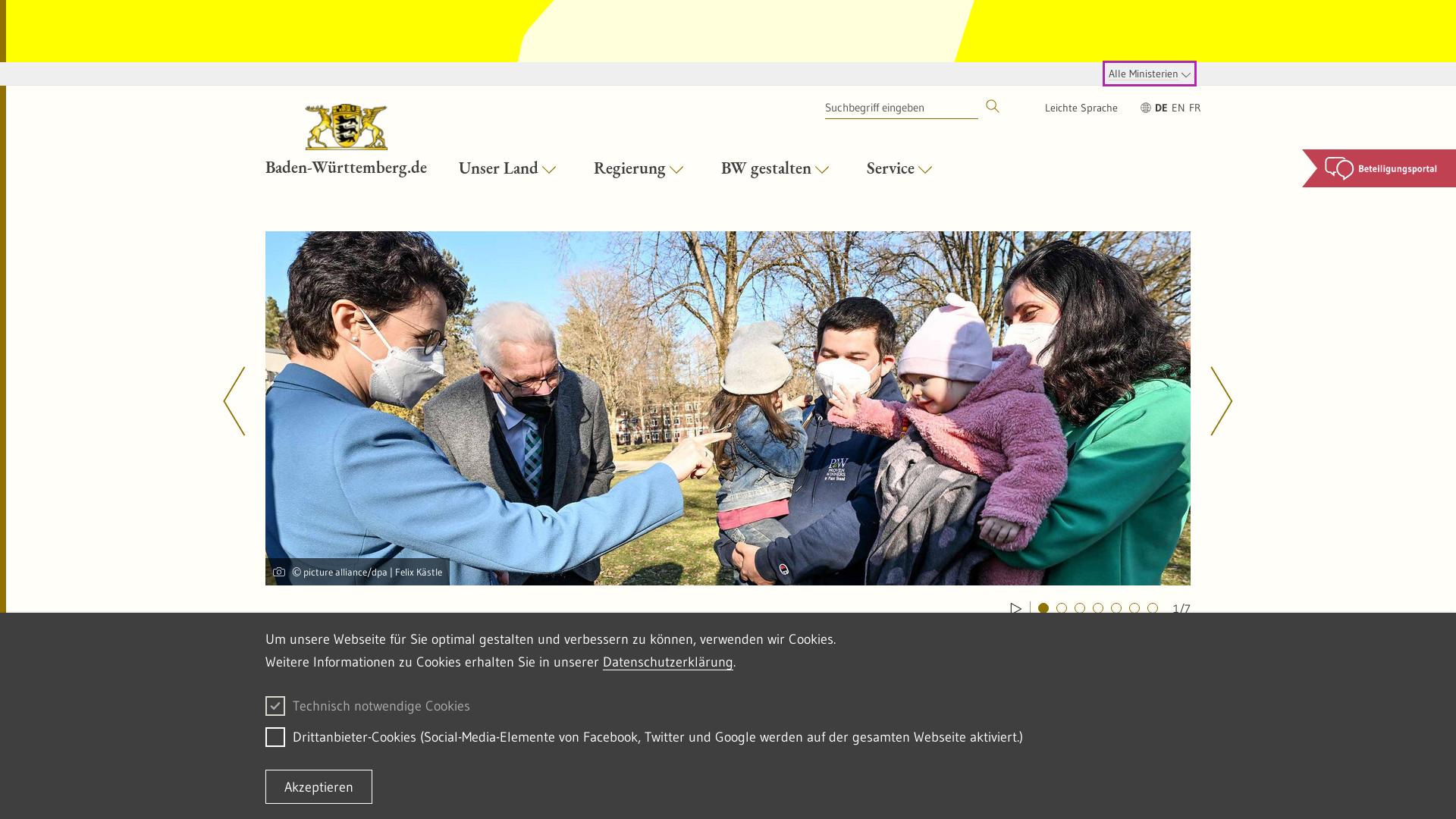 Website User Bewertung zu www.baden-wuerttemberg.de