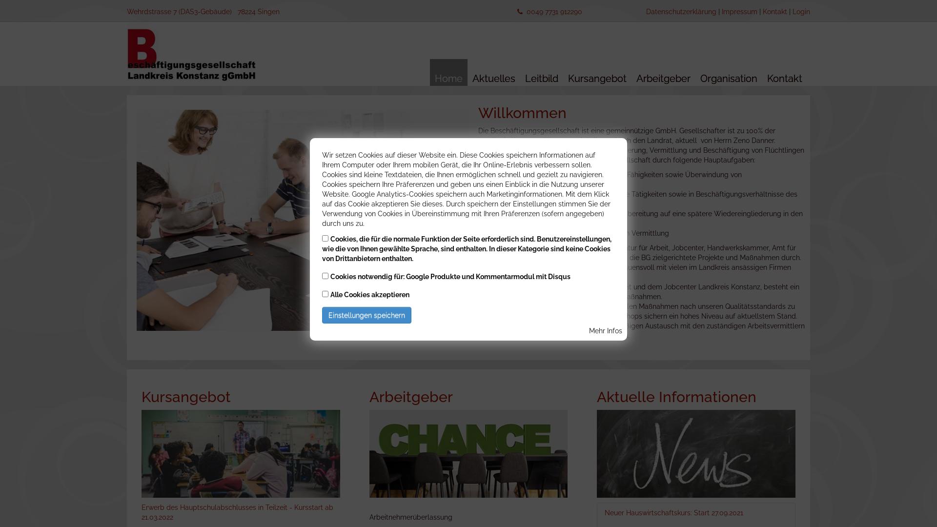 Website User Bewertung zu www.bg-kn.de