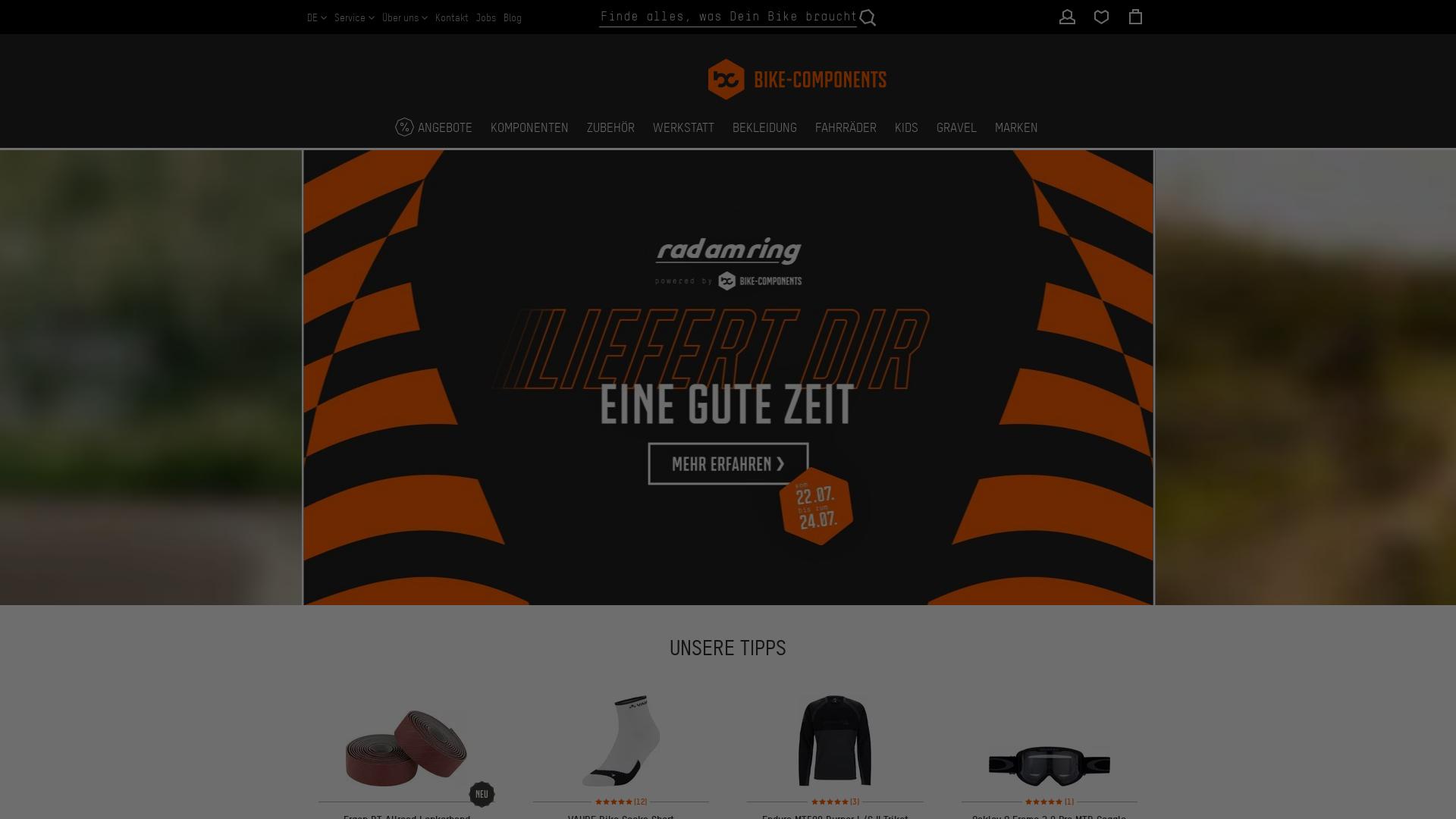 Website User Bewertung zu www.bike-components.de