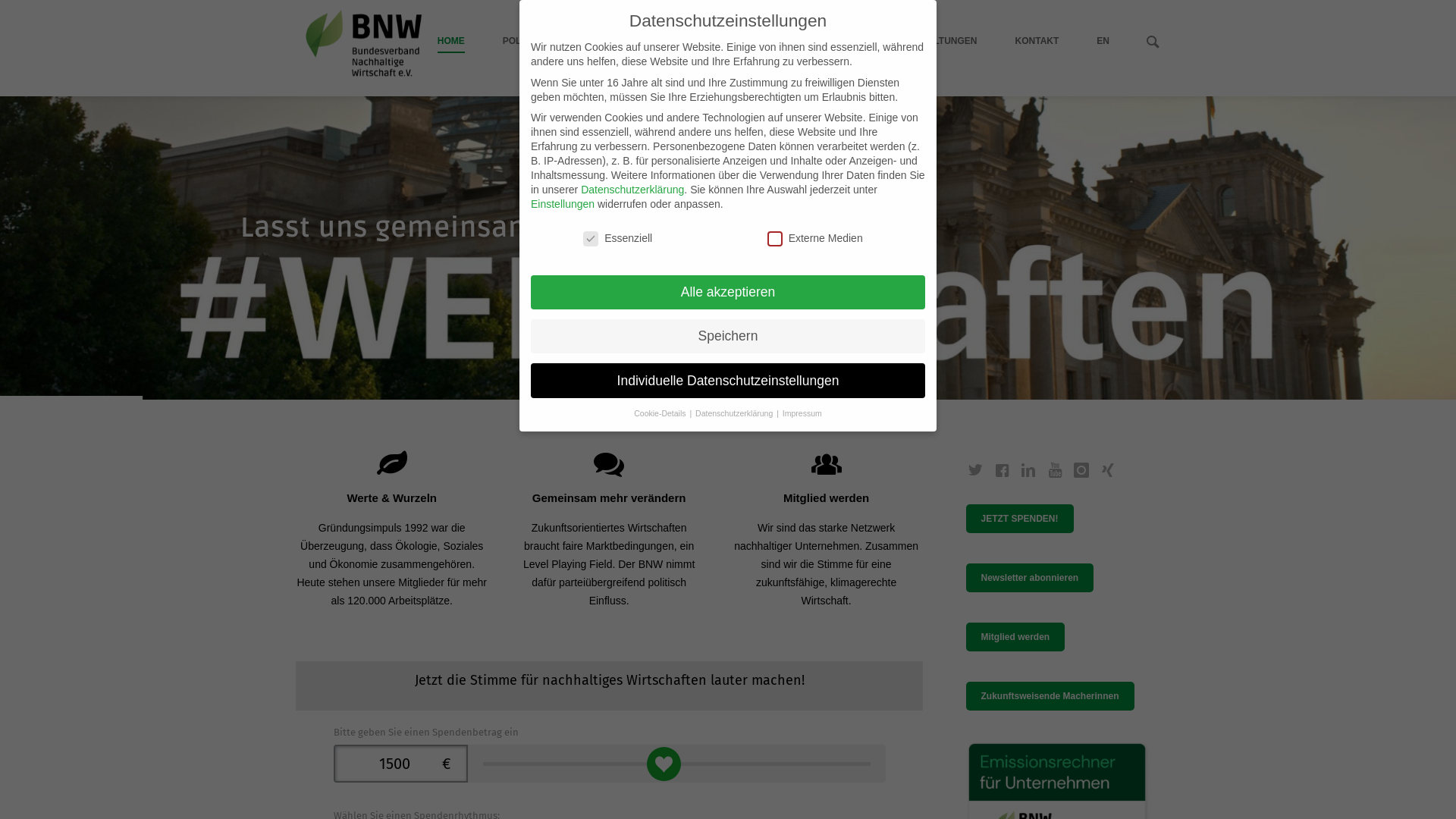 Website User Bewertung zu www.bnw-bundesverband.de