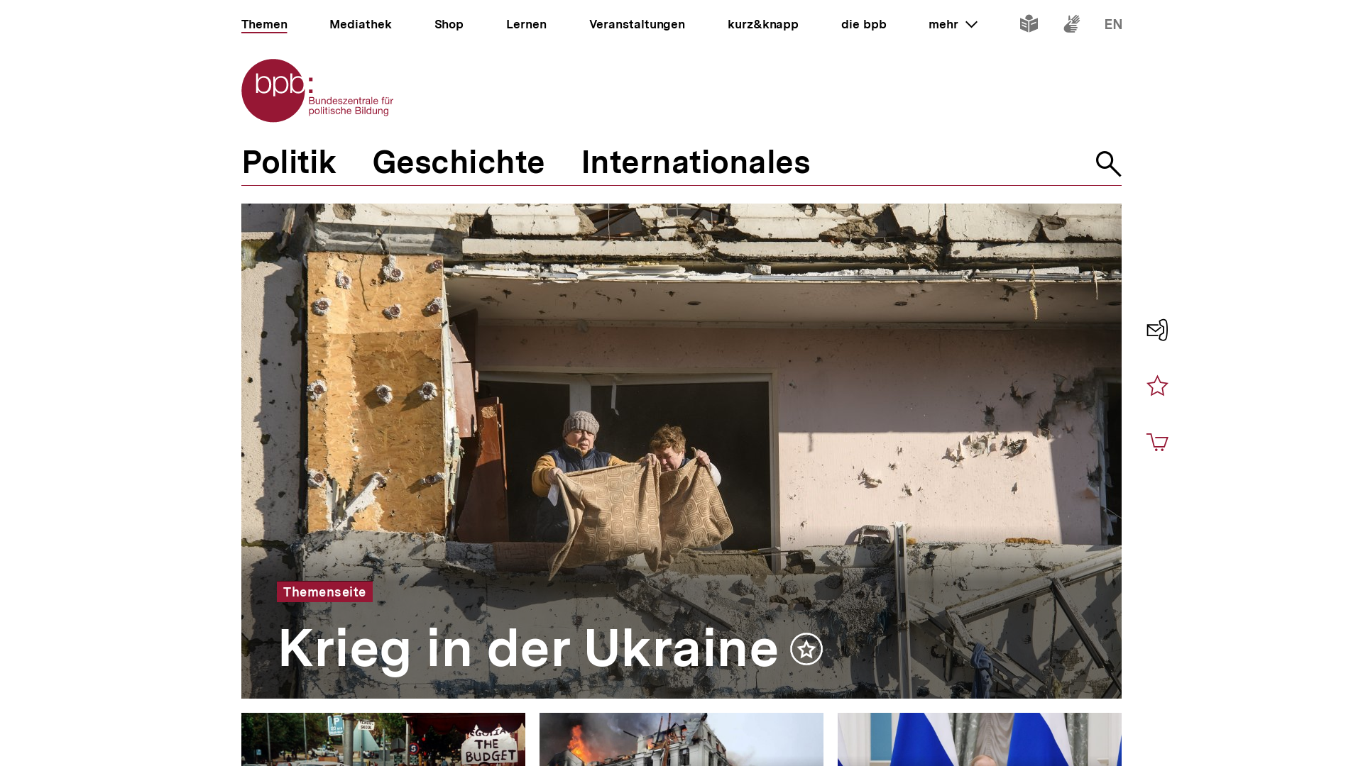 Website User Bewertung zu www.bpb.de