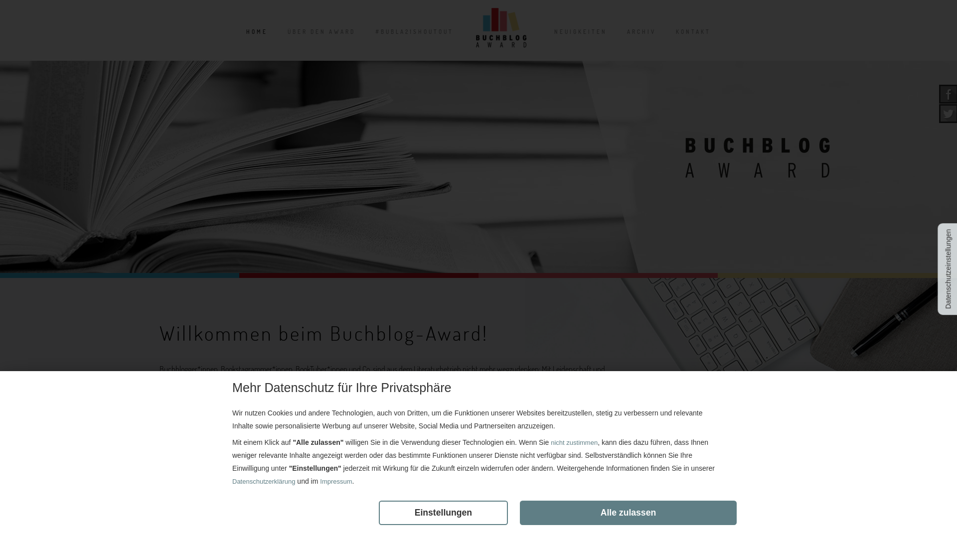 Website User Bewertung zu www.buchblog-award.de