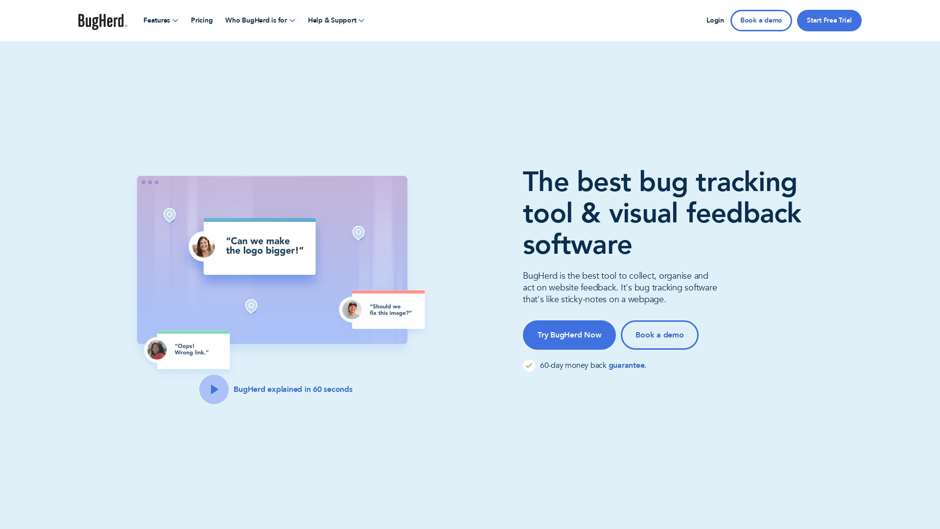 Website User Bewertung zu www.bugherd.com