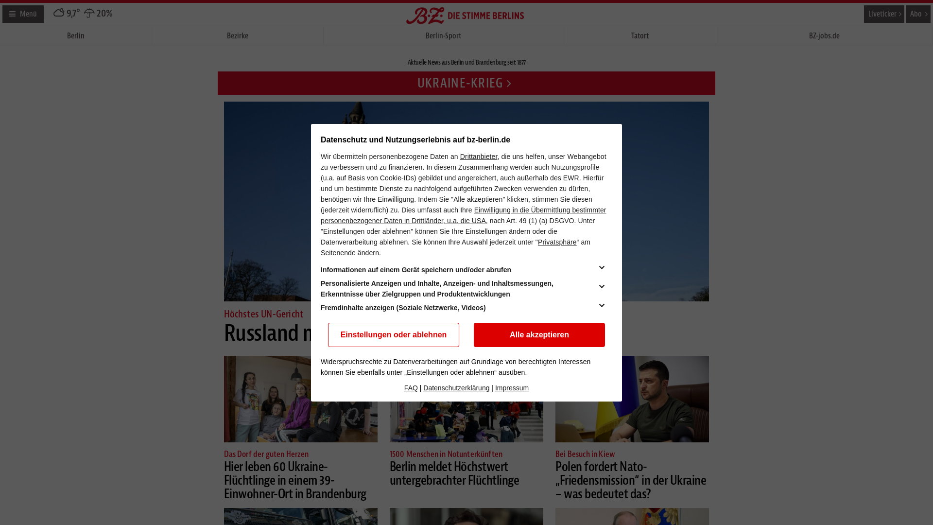 Website User Bewertung zu www.bz-berlin.de