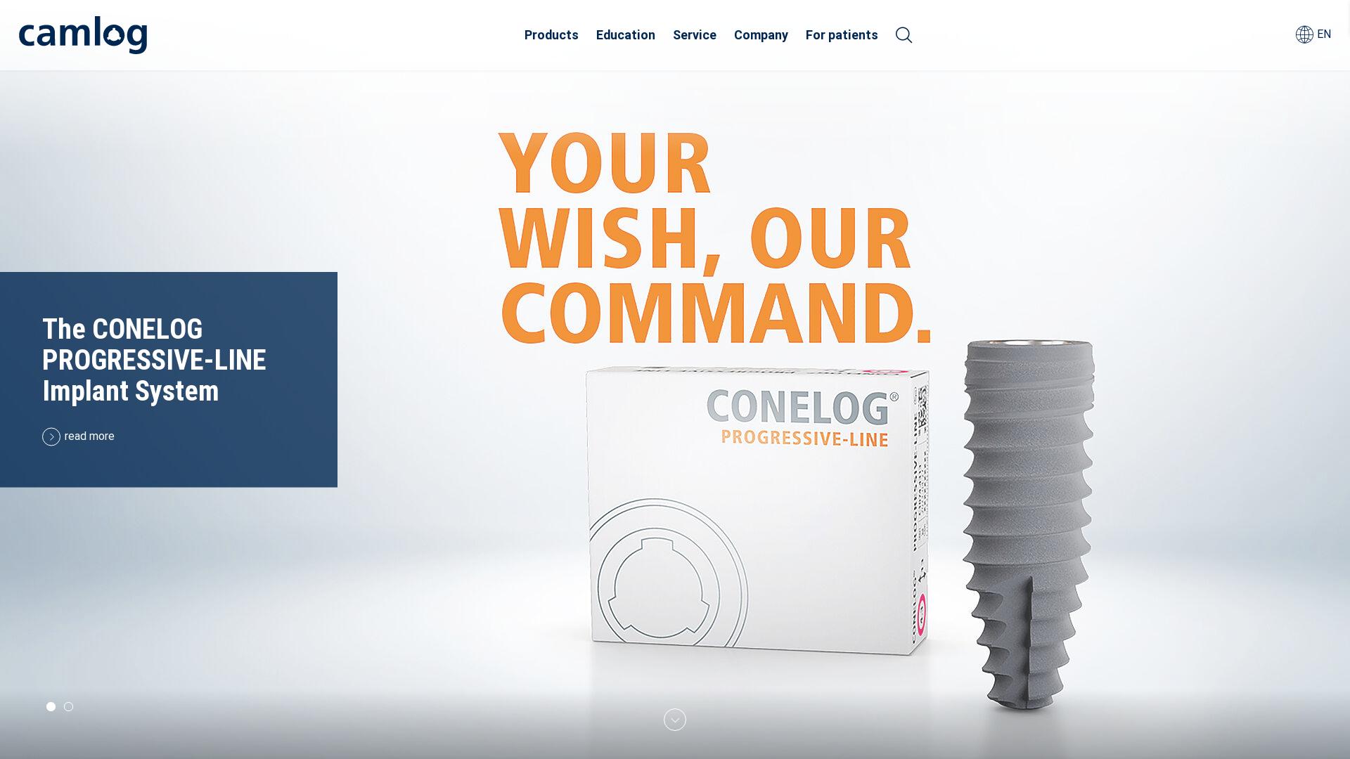 Website User Bewertung zu www.camlog.com