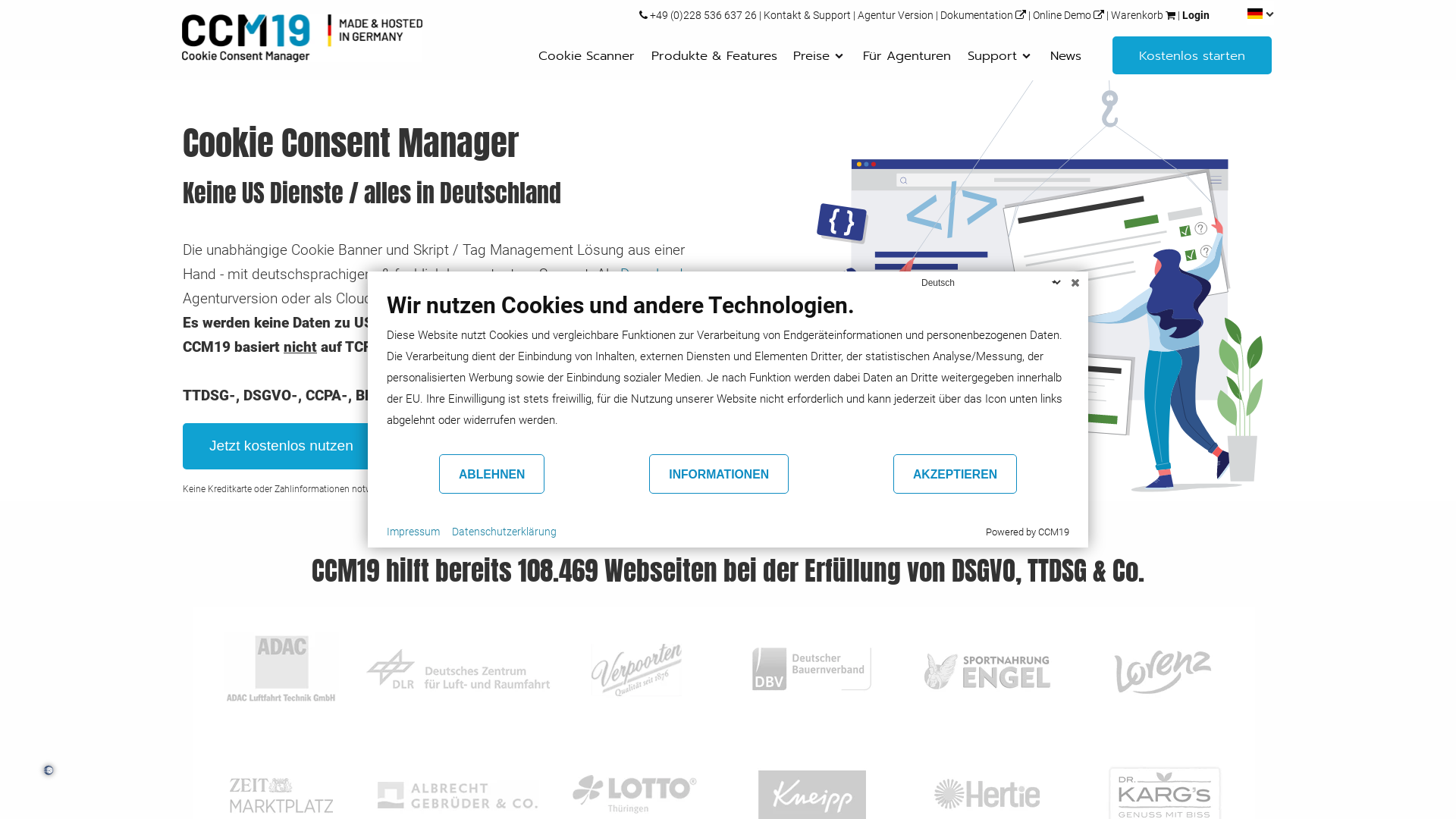 Website User Bewertung zu www.ccm19.de