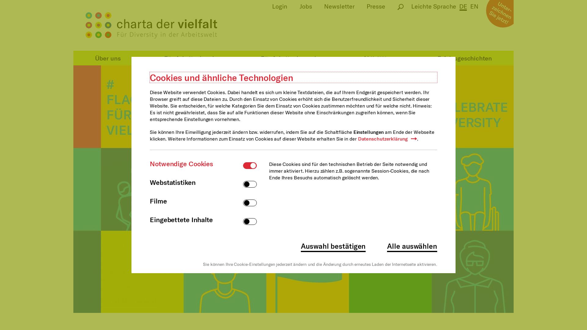 Website User Bewertung zu www.charta-der-vielfalt.de