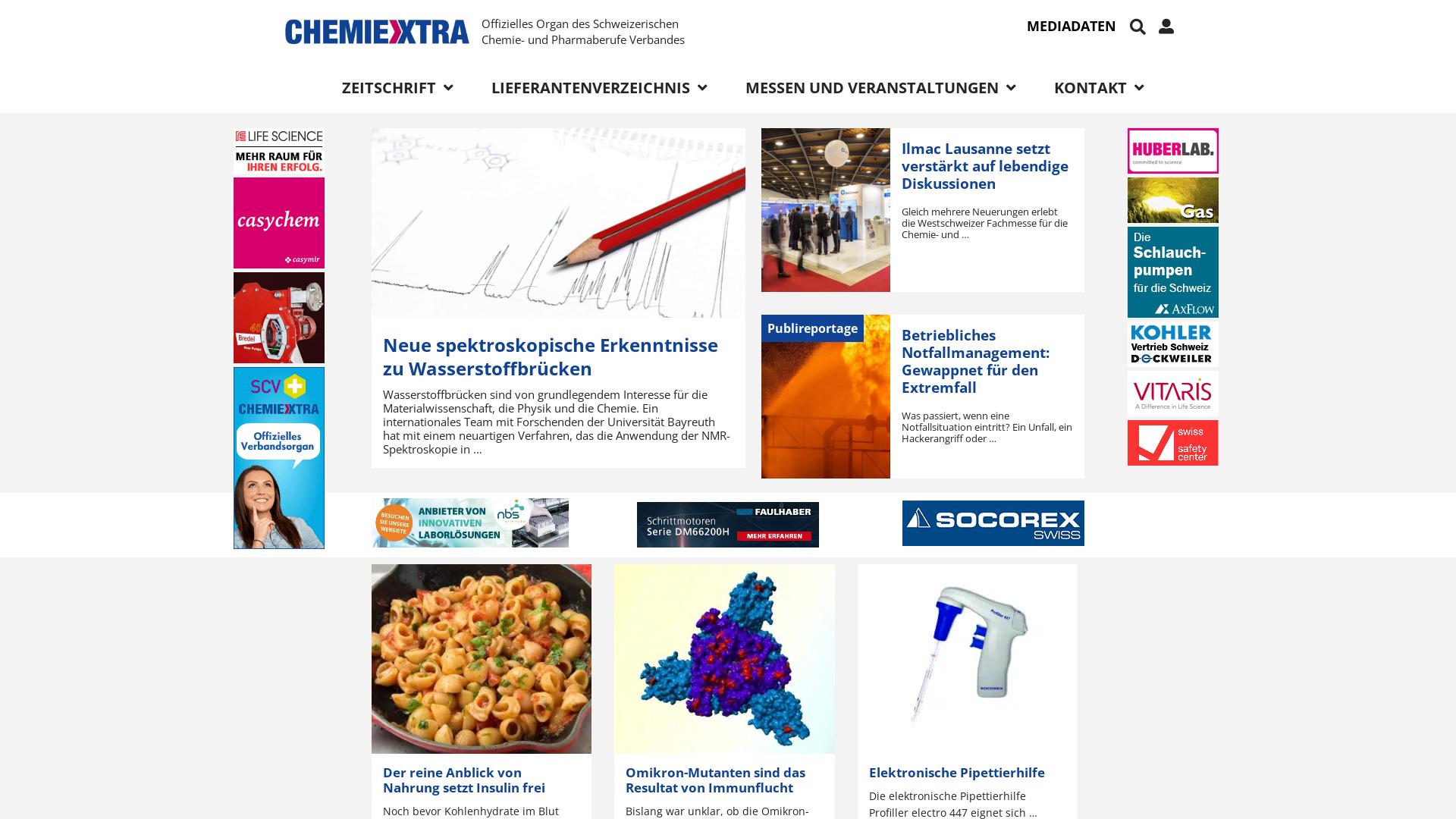 Website User Bewertung zu www.chemiextra.com