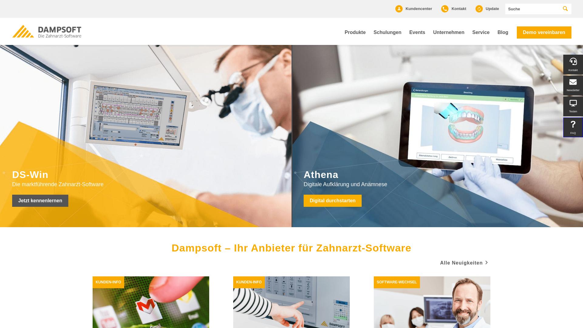Website User Bewertung zu www.dampsoft.de
