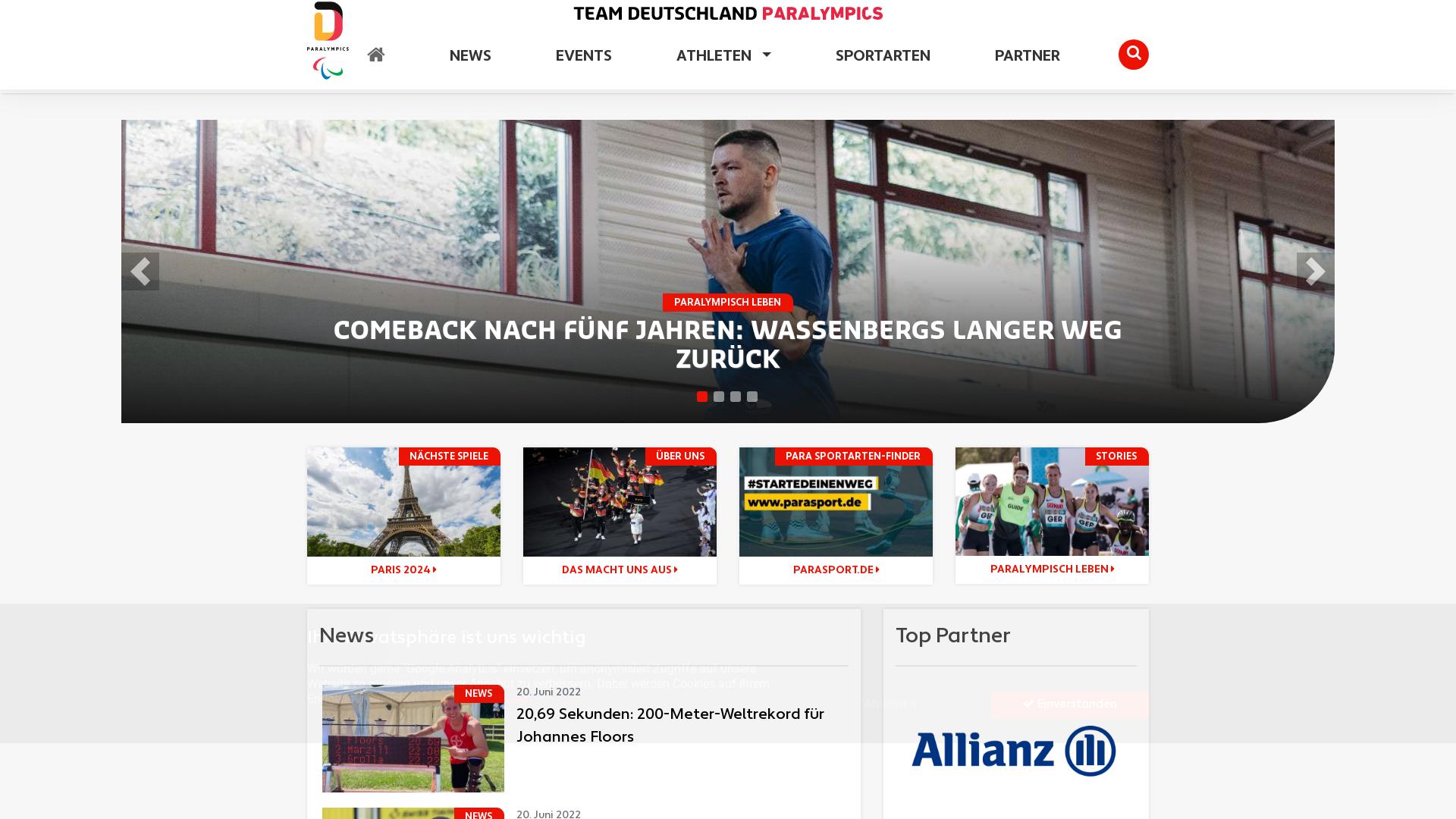 Website User Bewertung zu www.deutsche-paralympische-mannschaft.de