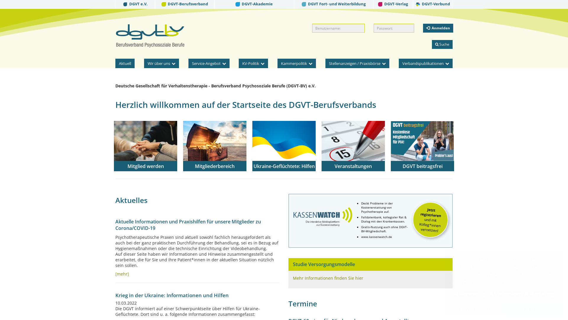 Website User Bewertung zu www.dgvt-bv.de
