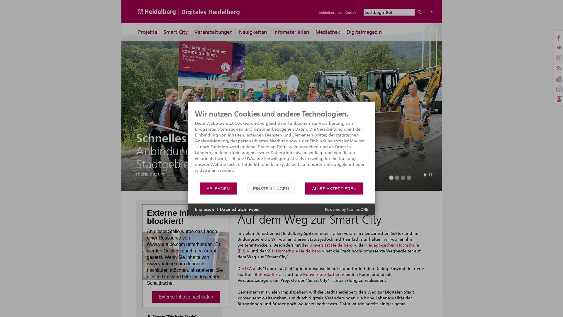 Website User Bewertung zu www.digitales.heidelberg.de